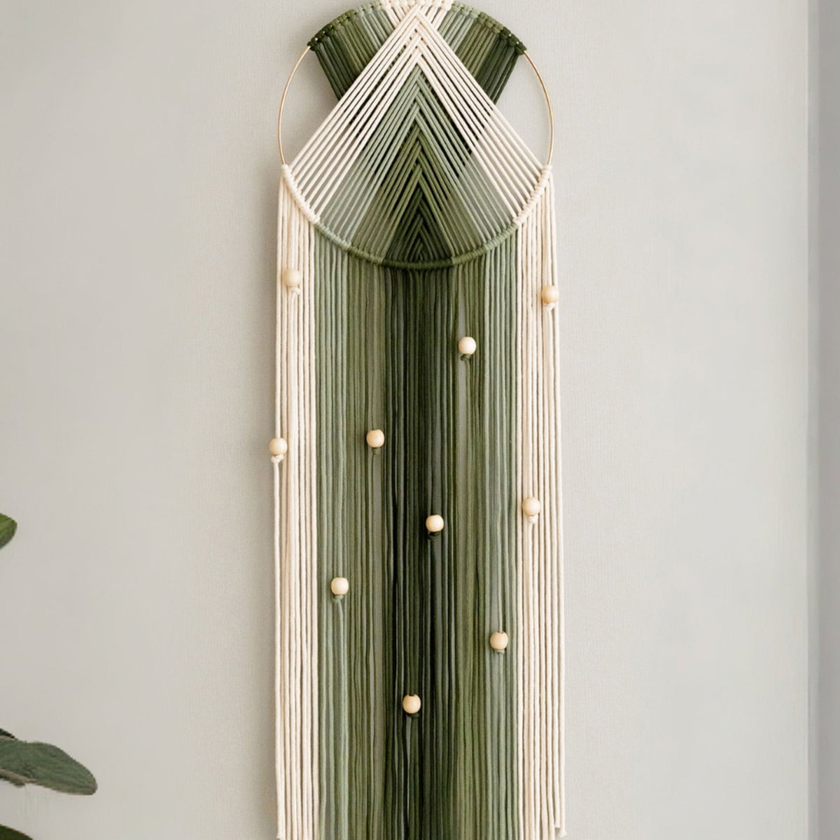 Boho Macrame Wall Hanging – Cotton Dreamcatcher Wall Decor Handmade V51