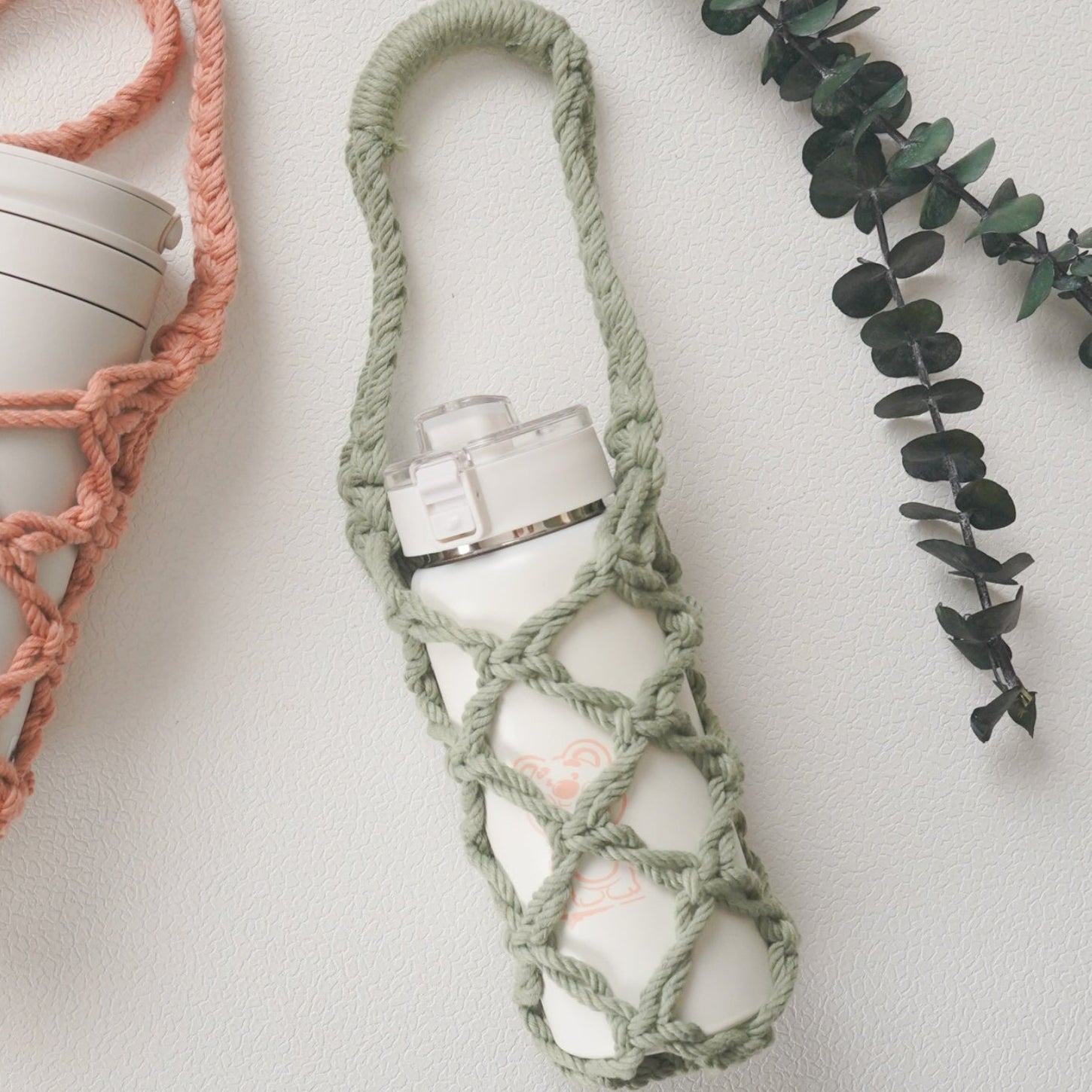 Macrame Bottle Holder Pattern for Bottle Sling and Daily Carry P32