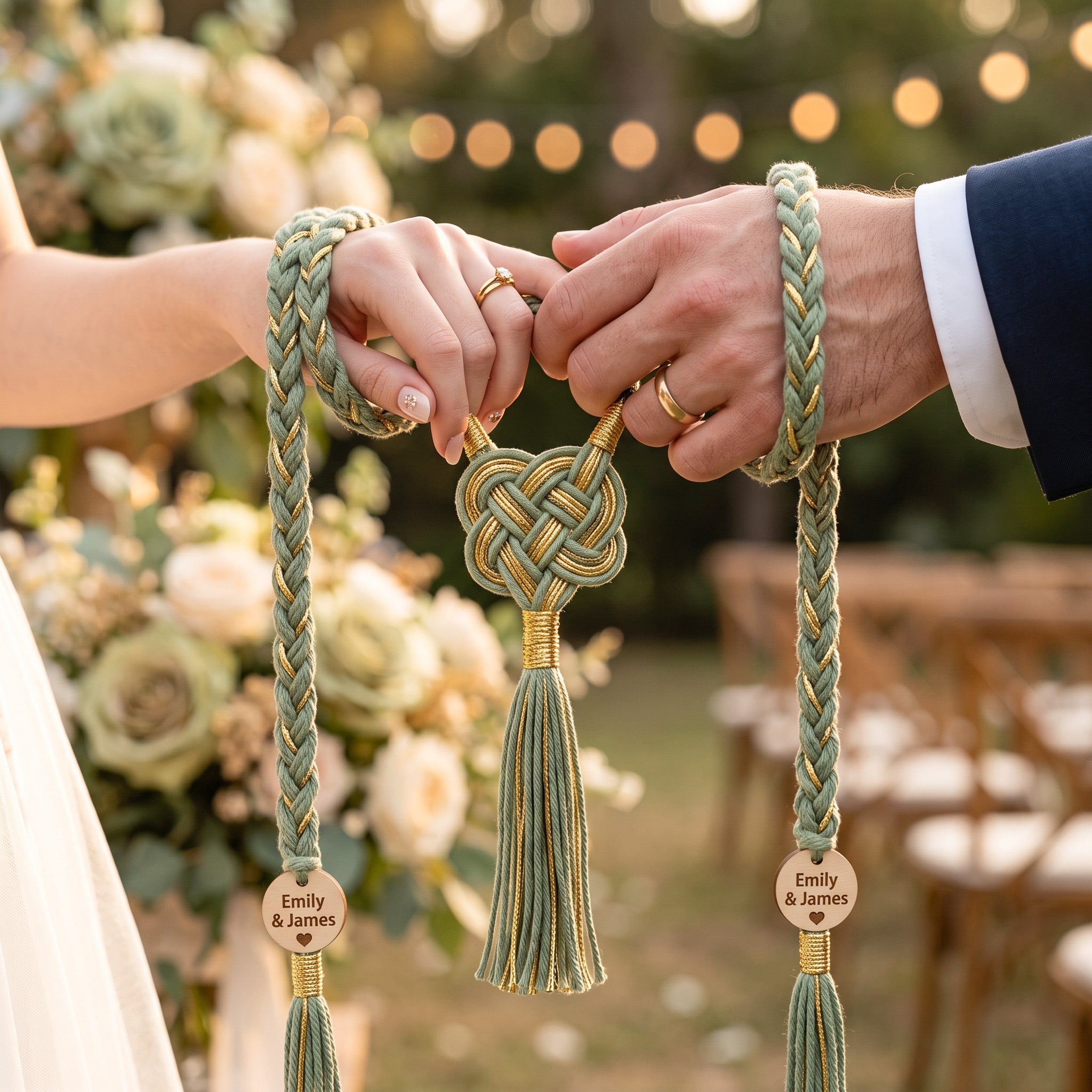 Braided Handfasting Ceremony Cord for Celtic Weddings T20