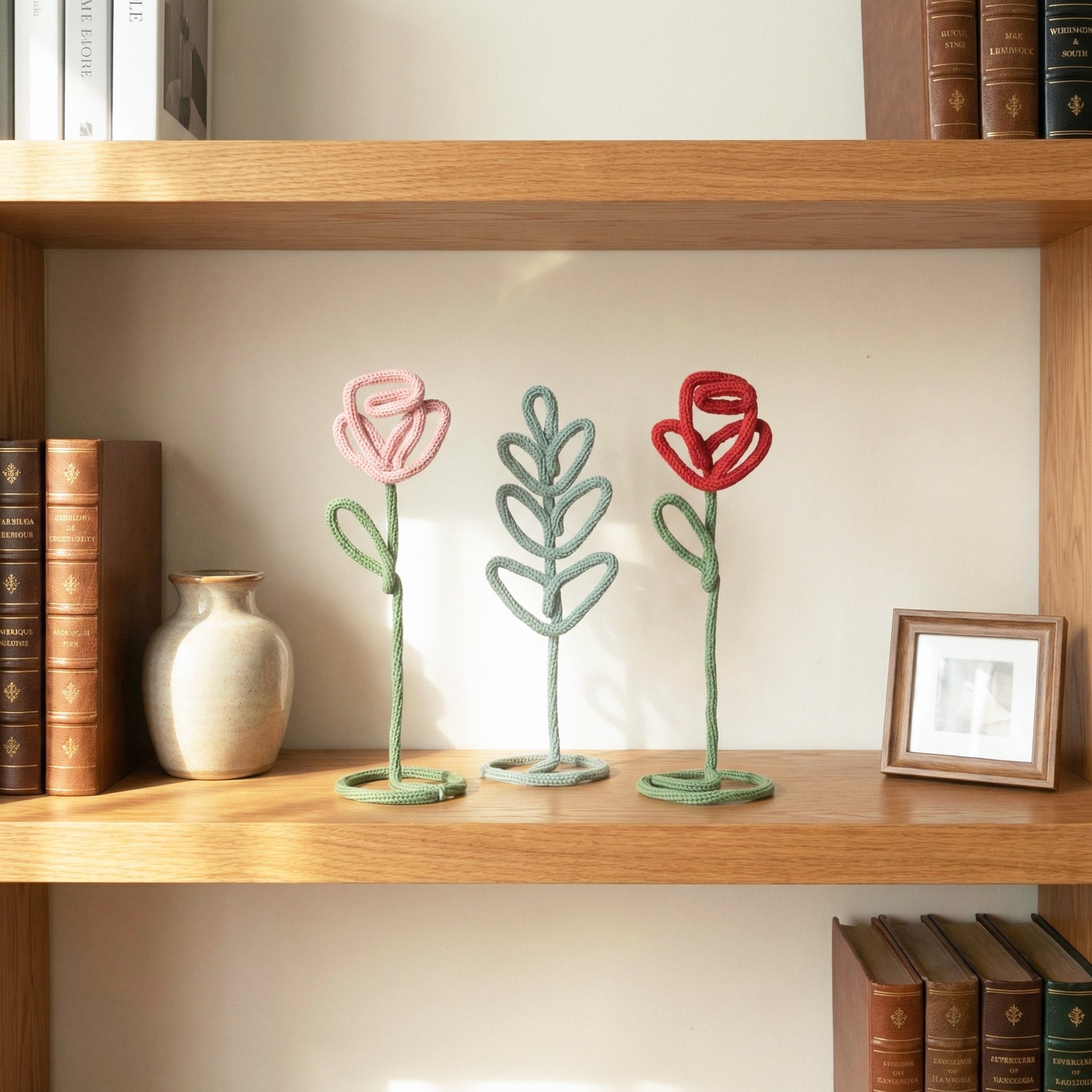 Flower Table Decor Wood Table Centerpiece Decor for Home Styling U43