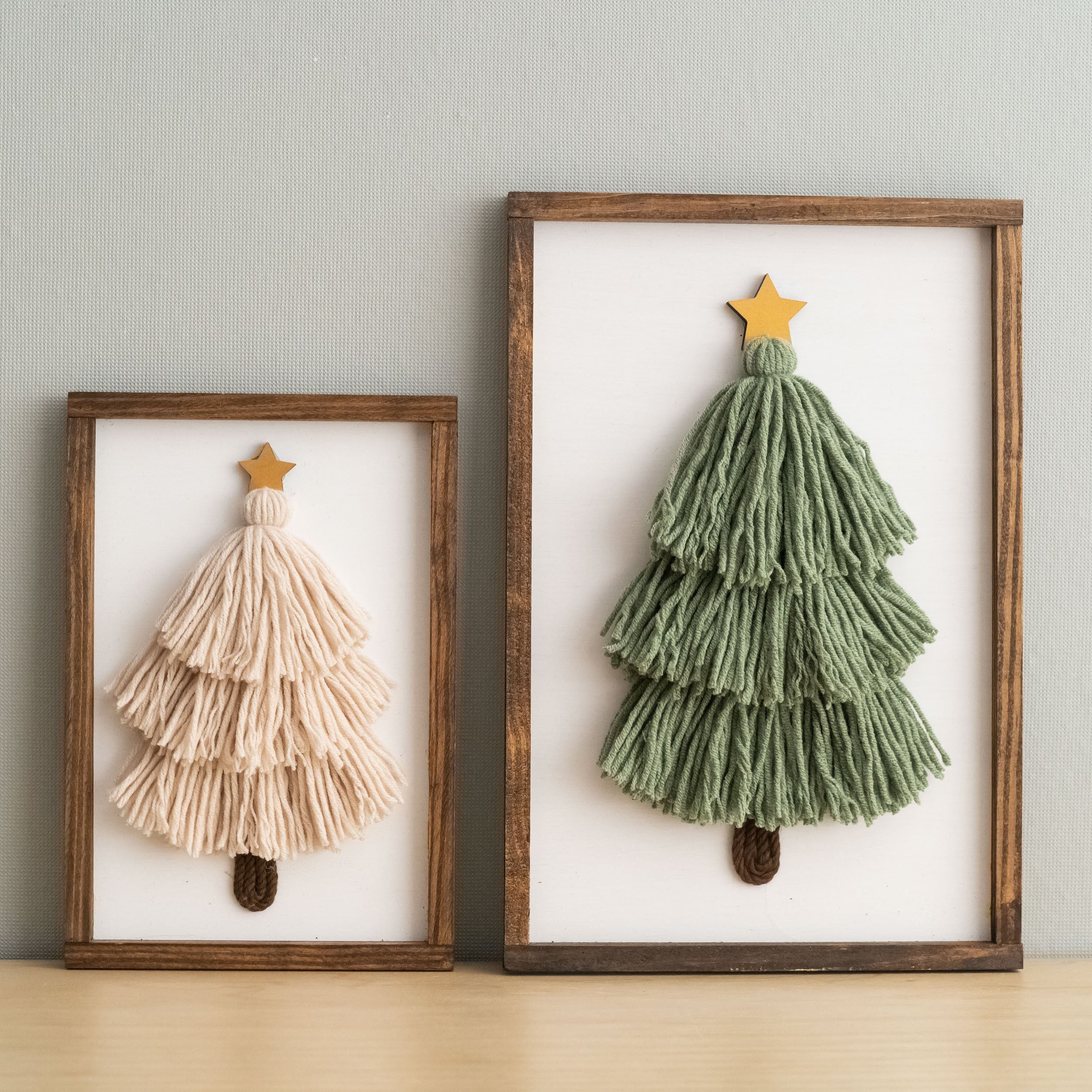 Macrame Snowflakes Ornament macrame cord for Christmas wall decor V23