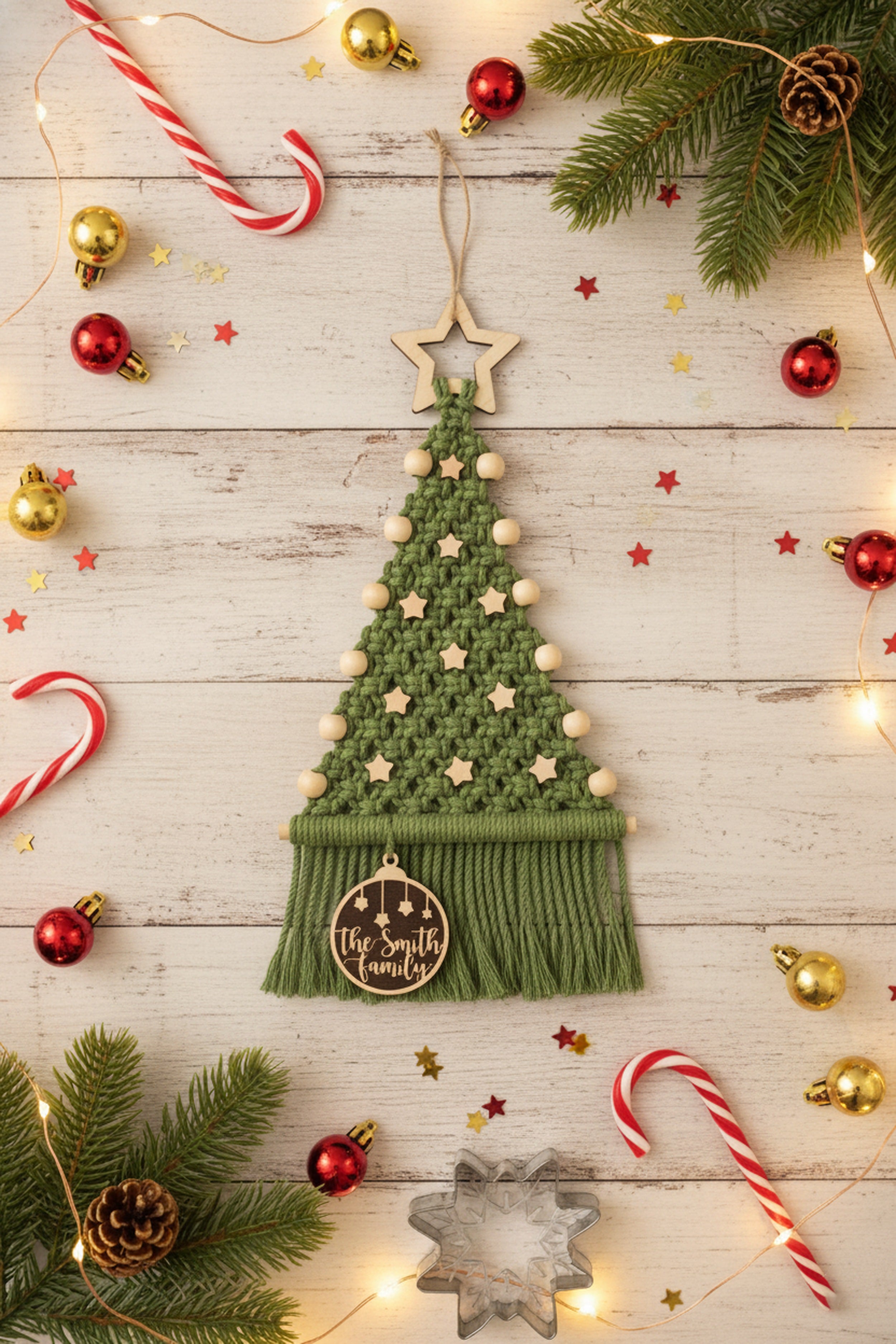 Macrame Christmas Tree Macrame Christmas Wall Decor for Boho Homes X34