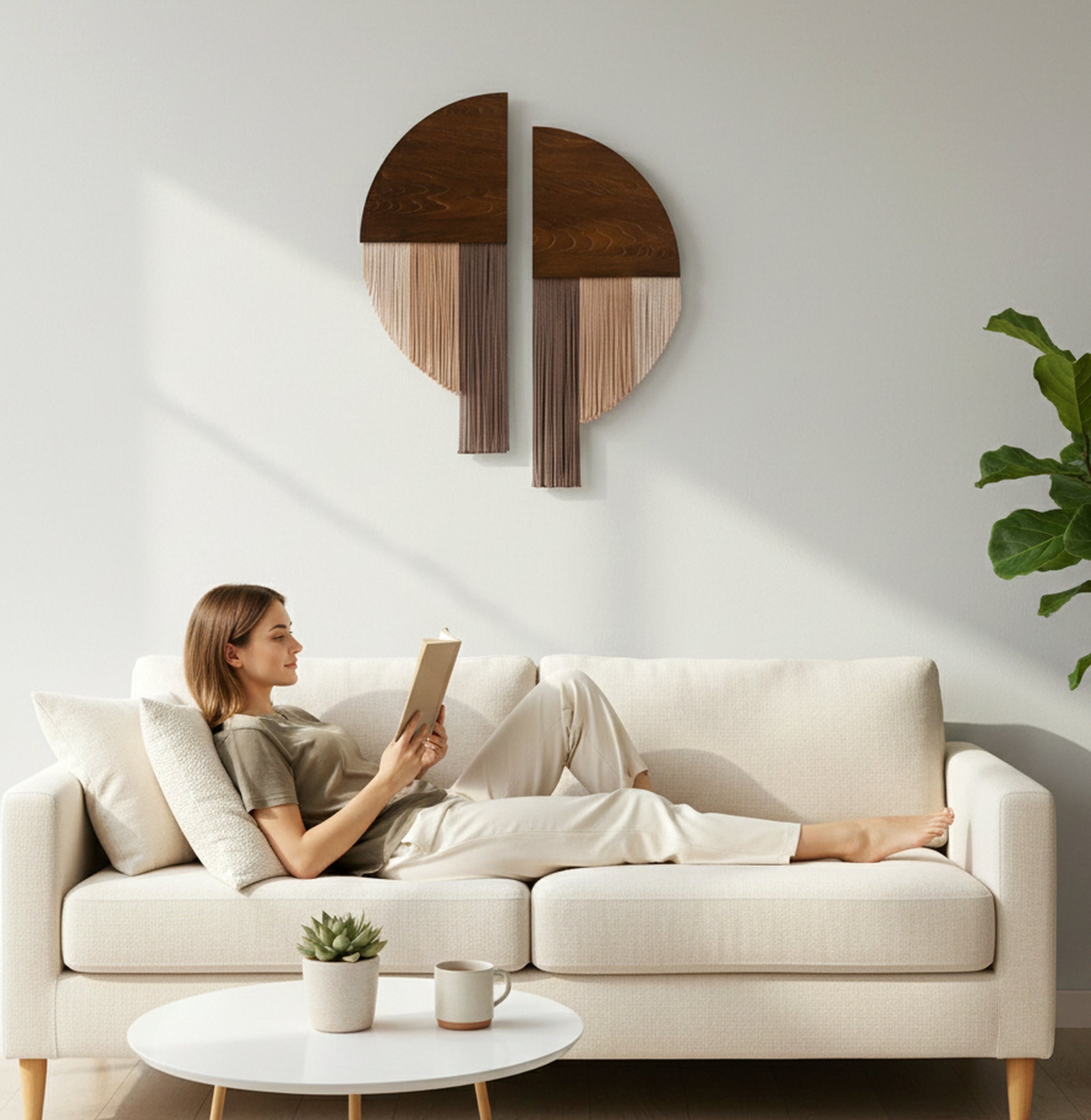 Soulmate Macrame Wall Hanging wall hanging decor for handmade fiber art V65