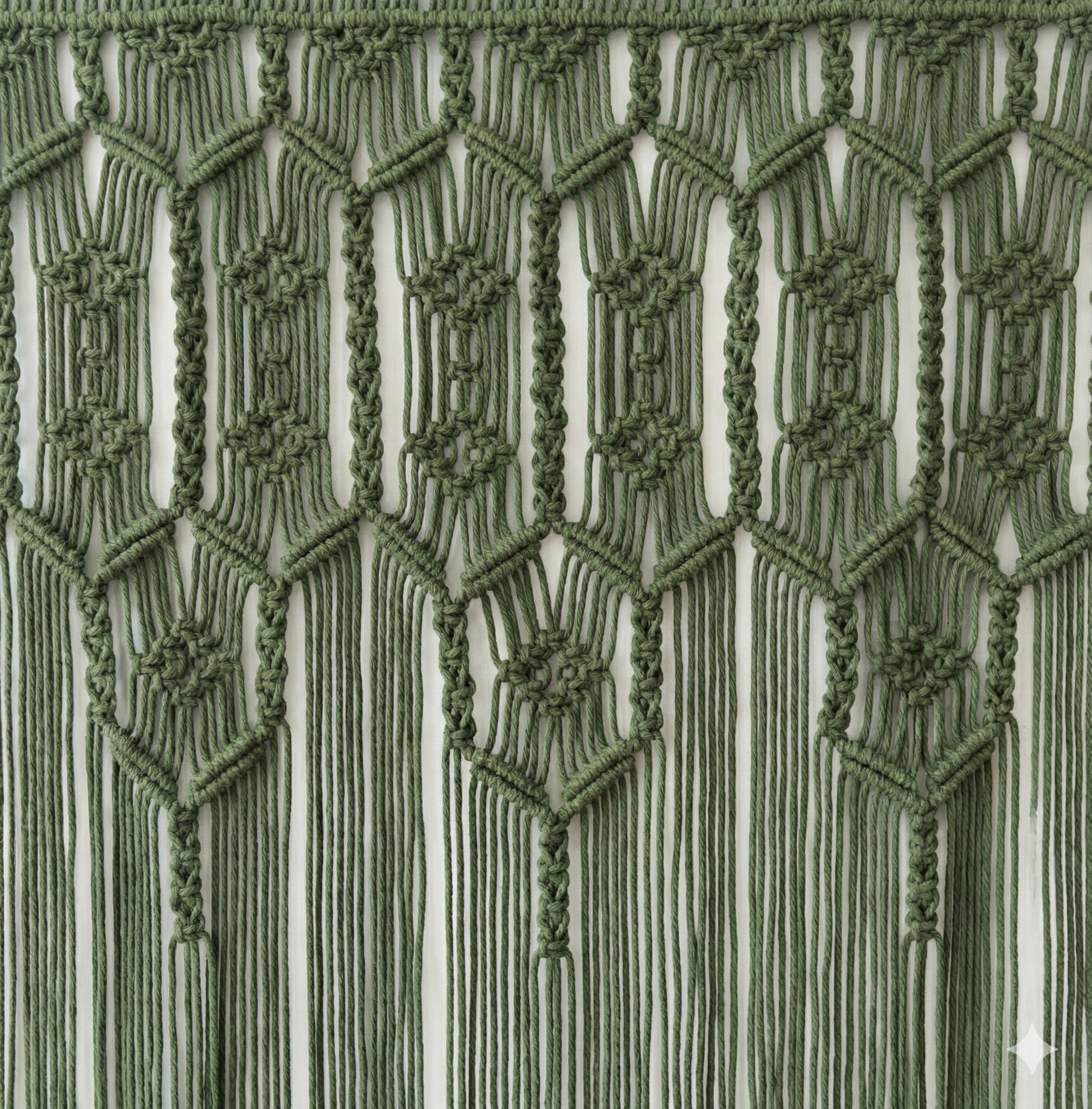 Macrame Curtain for Boho Curtain Decor and Macrame Wall Art C31