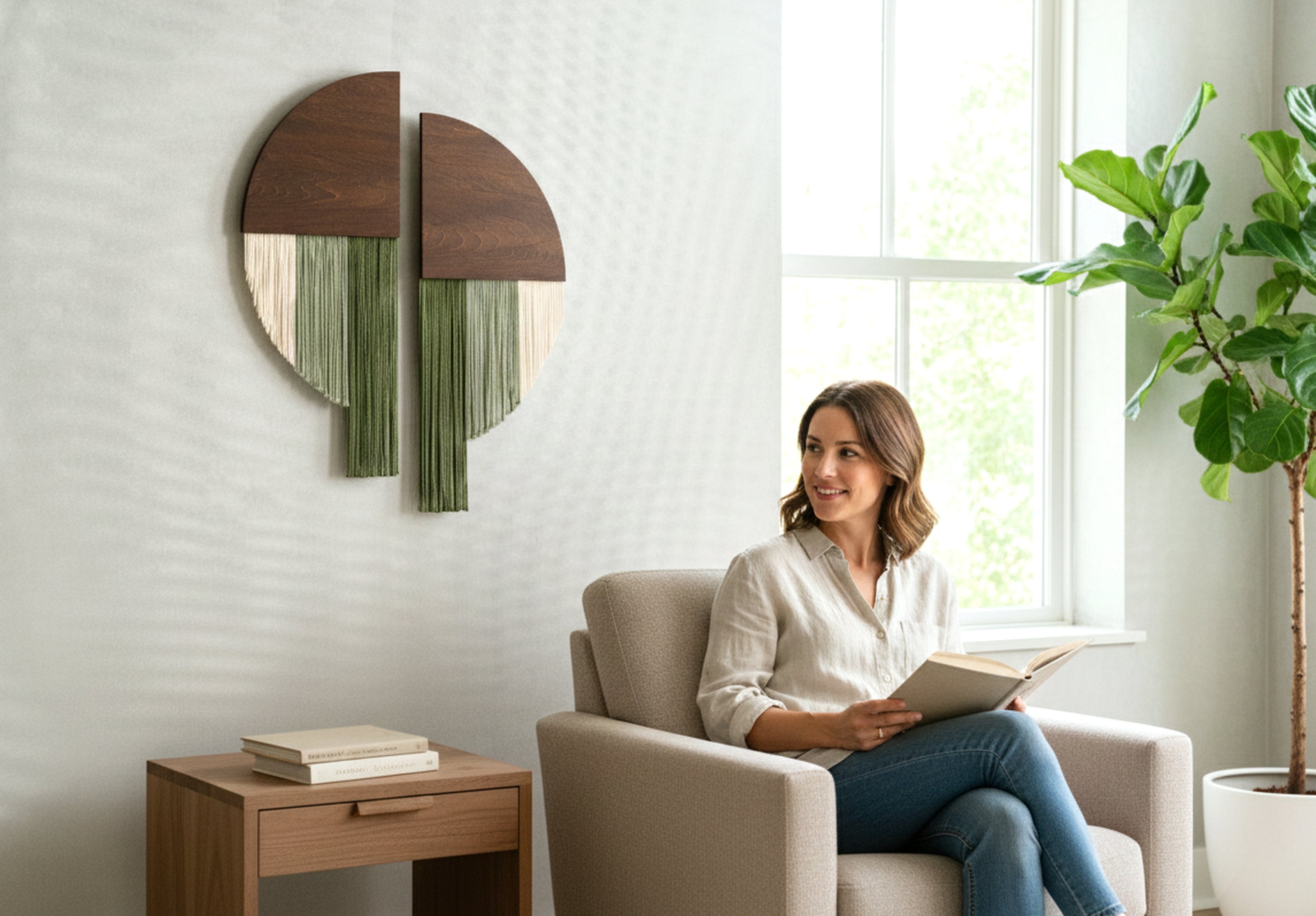 Soulmate Macrame Wall Hanging macrame cord for boho wall decor V65