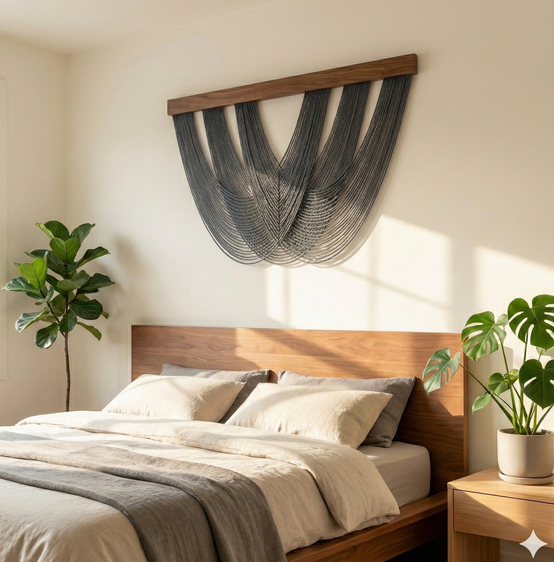 Soft Tangle Macrame Wall Art for Modern Home and Farmhouse V28