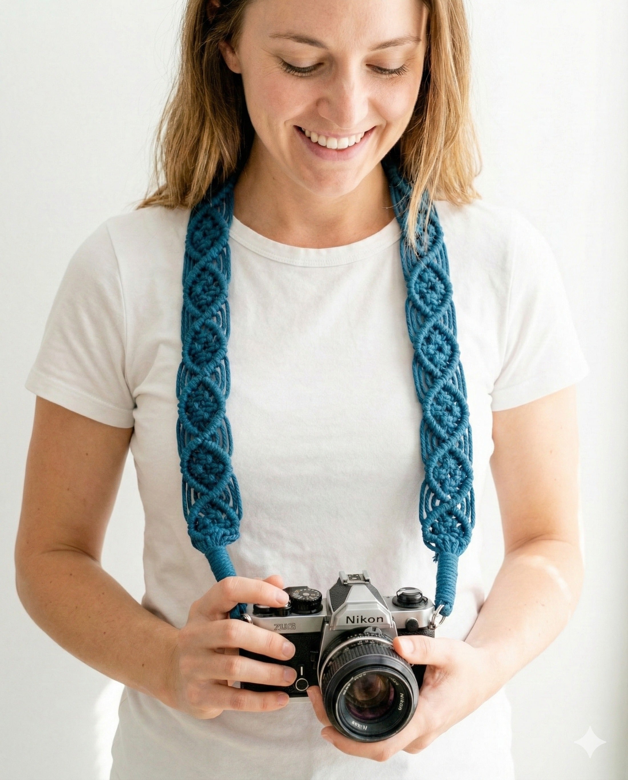 Macrame Camera Strap and Bag Strap for Boho and Minimalist Style H29