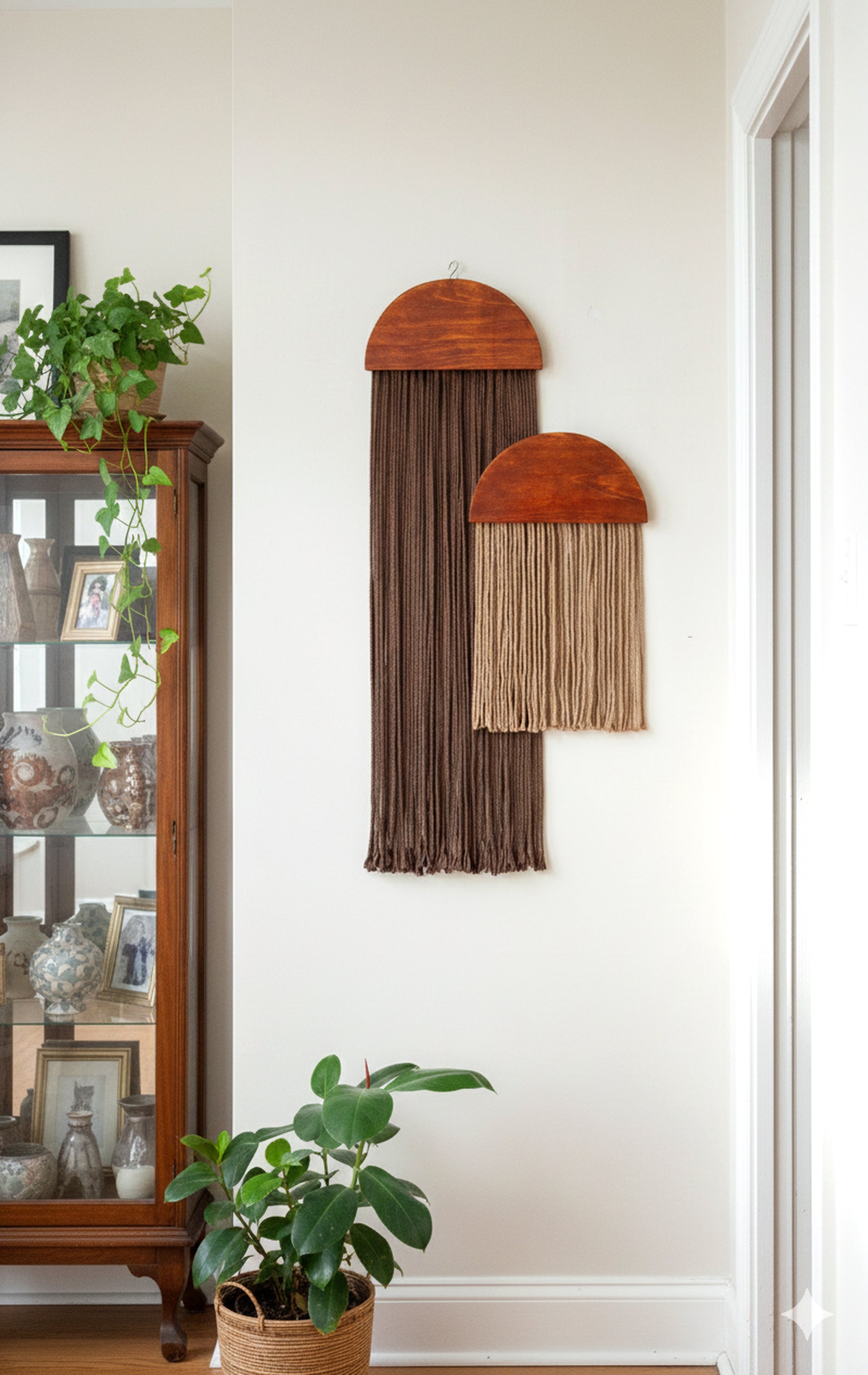 The Half Moon Wall Hanging macrame wall hanging for boho wall art W21