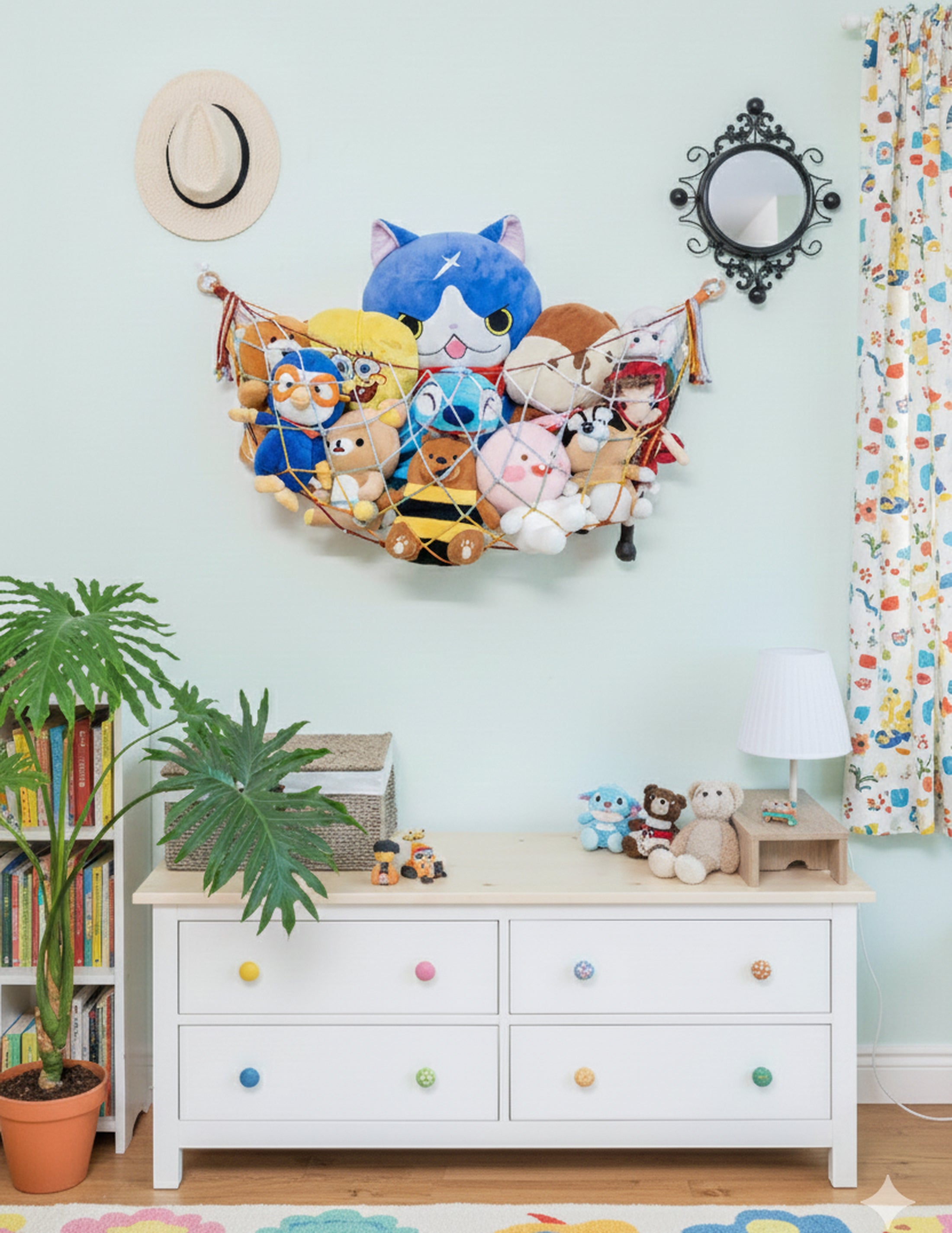 Macrame Toy Storage Hammock for Toy Hammock and Kids Storage H25