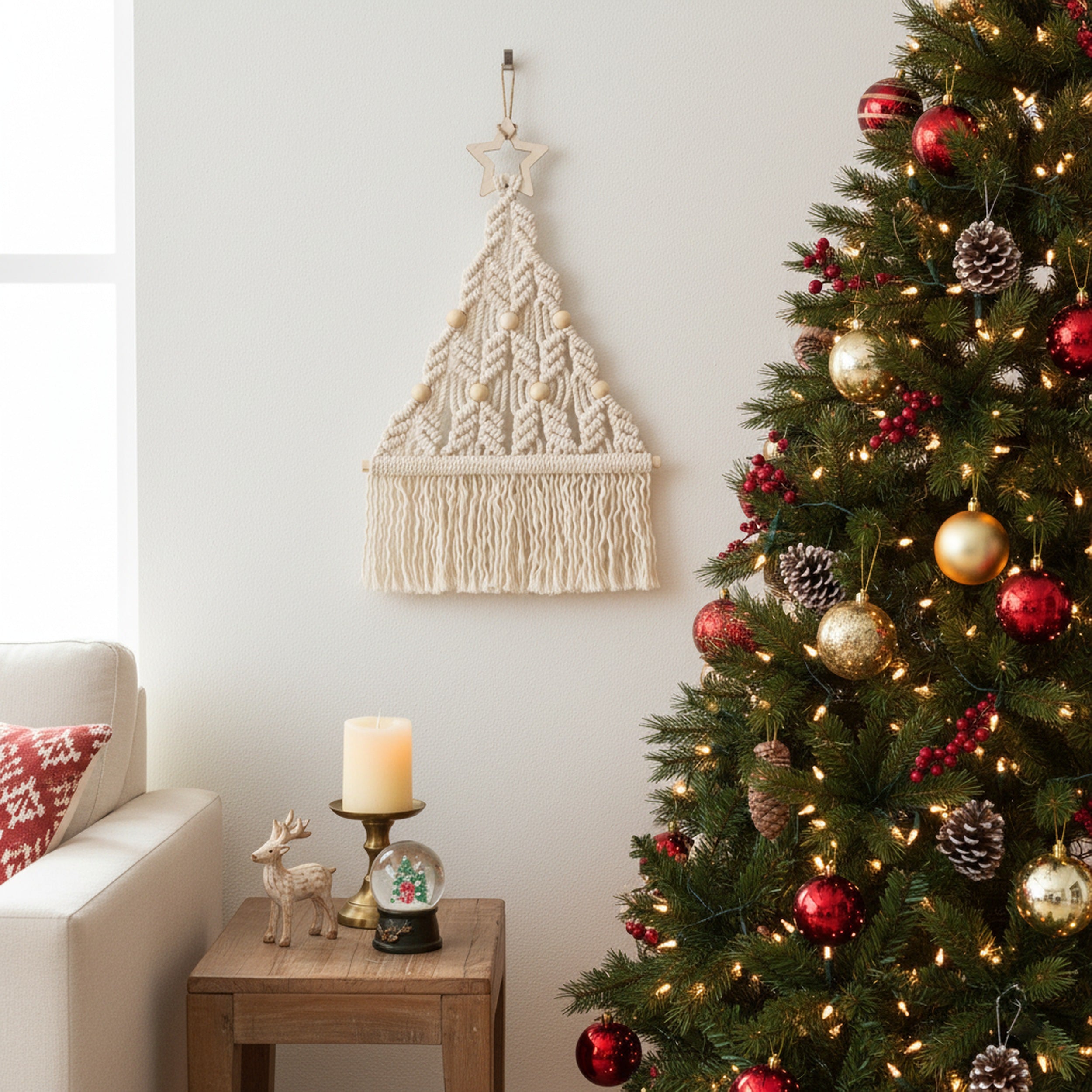 Macrame Christmas Tree Pattern Macrame for DIY Holiday Decor P20