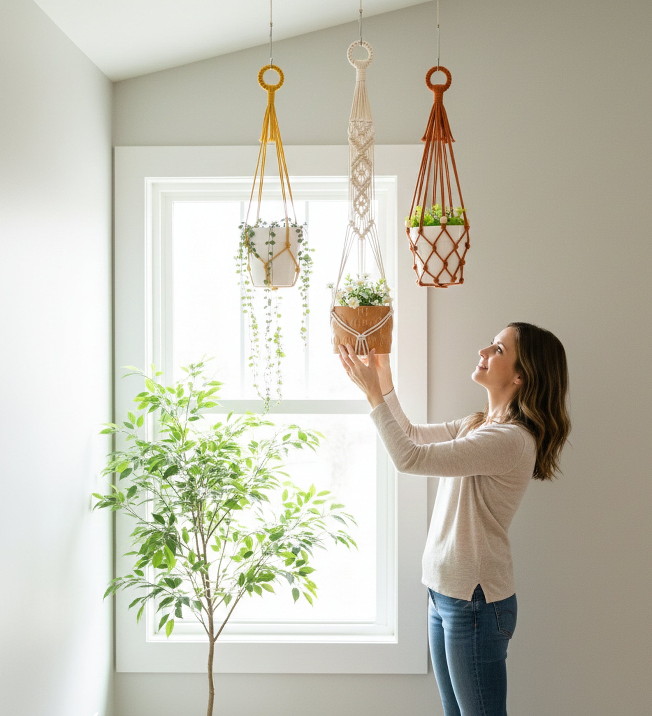 Macrame Plant Hanger Macrame for Indoor Plants and Boho Decor I70