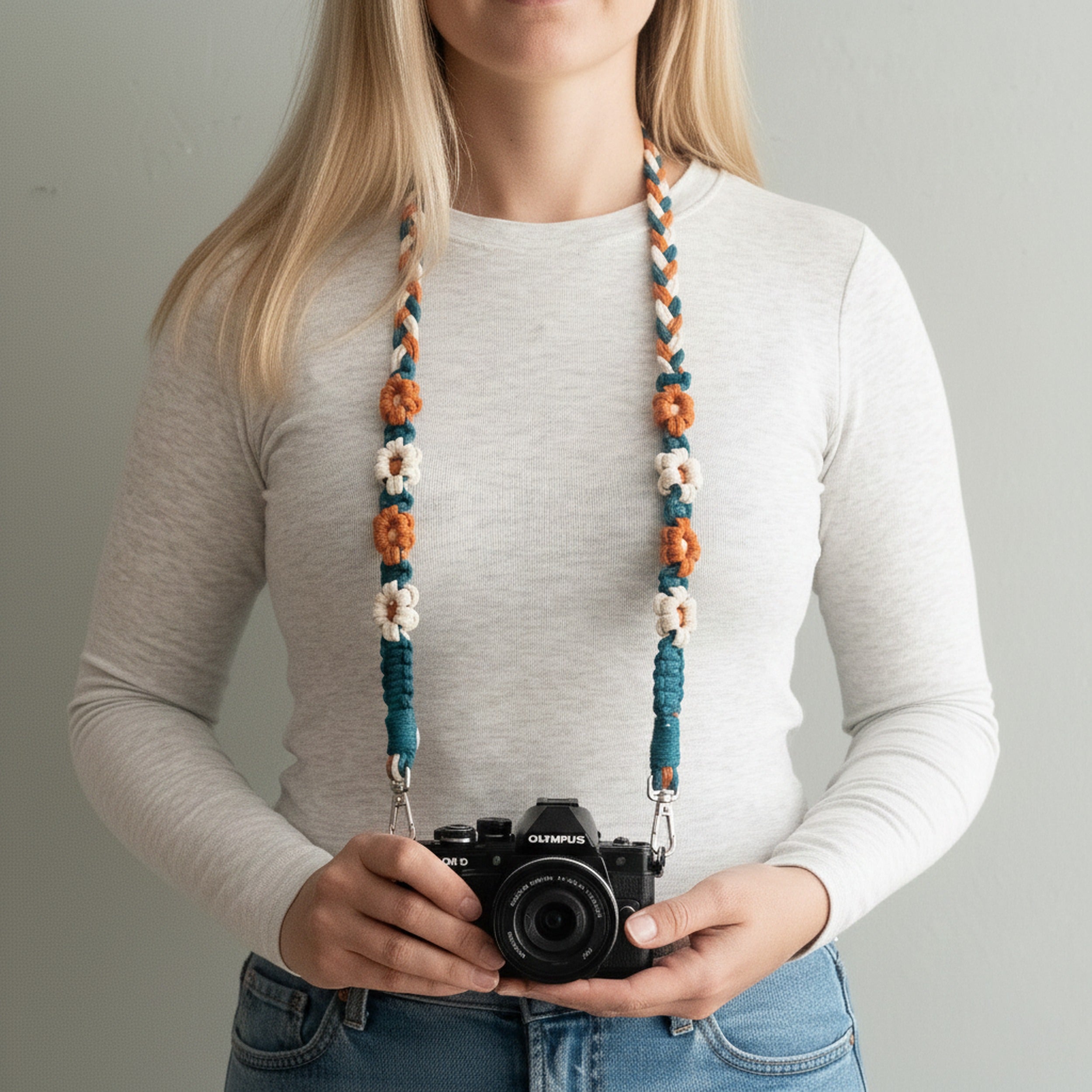 Macrame Phone Lanyard Strap Handmade for Boho Phone Style I99