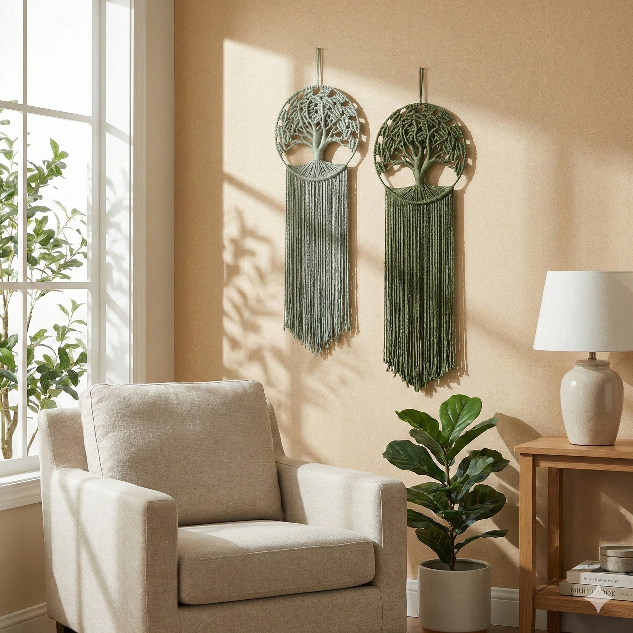 Macrame Tree Of Life Wall Hanging for Nature Wall Decor V41