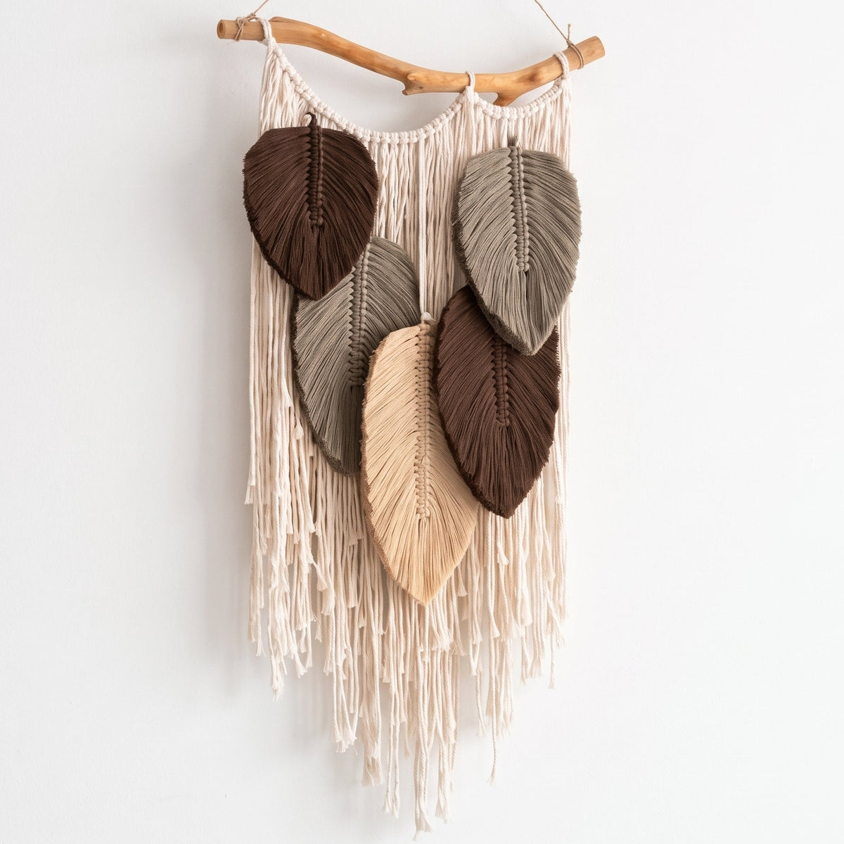 Macrame Leaf Wall Hanging Macrame for Boho Wall Decor L01