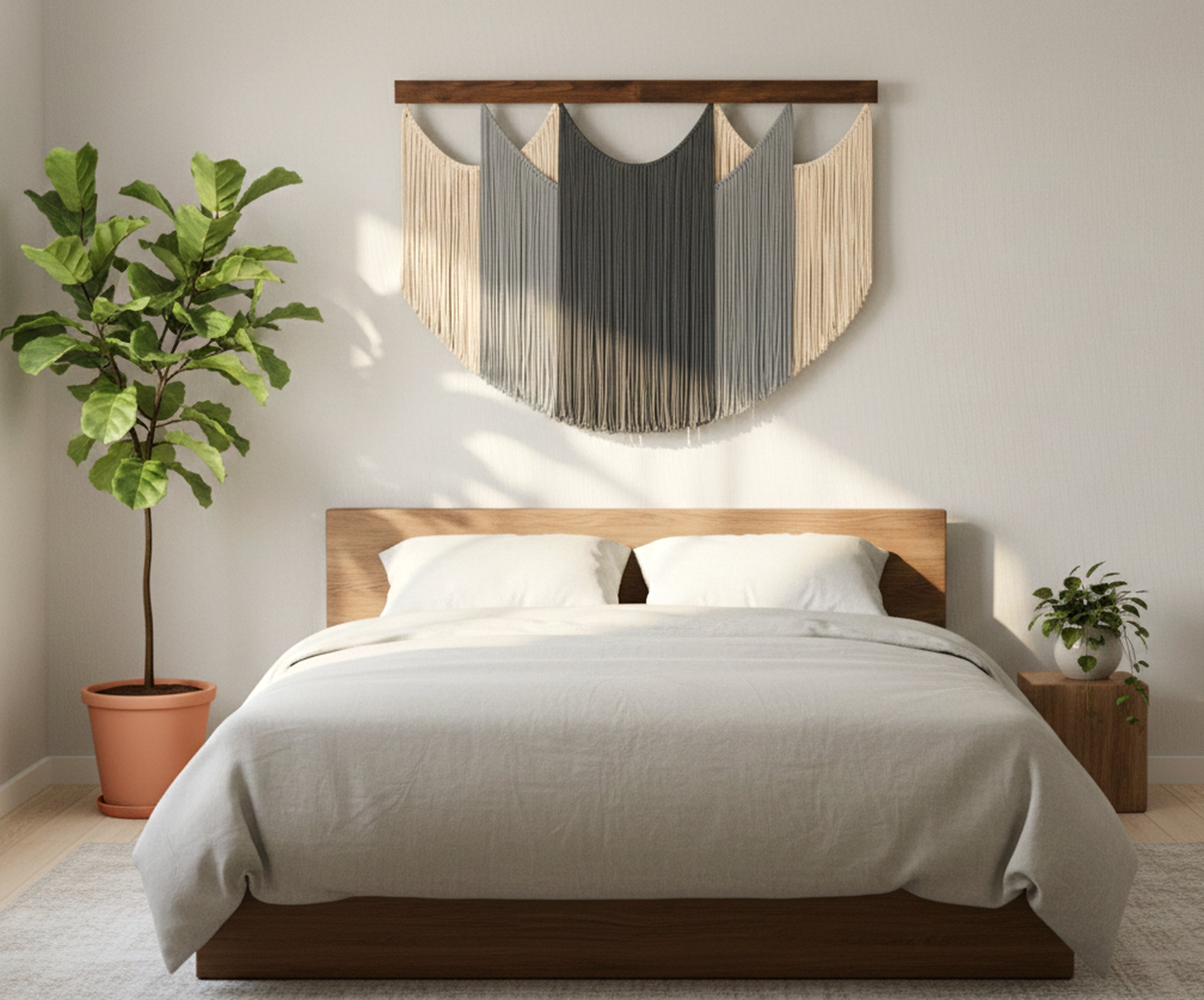 Soft Layers Wall Hanging macrame cord for boho wall decor V29