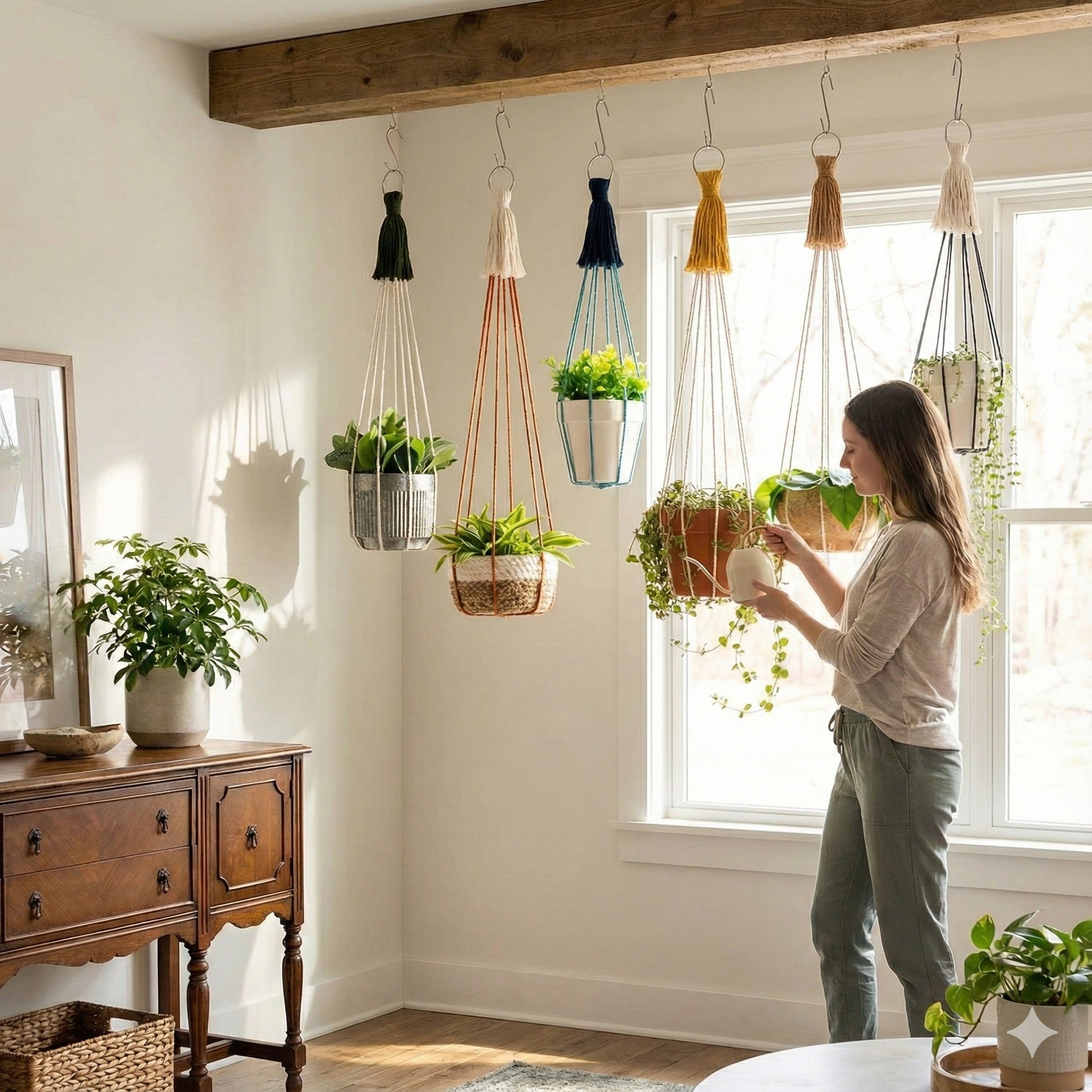 Macrame Plant Hanger macrame for plant hangers and house plant decor I64