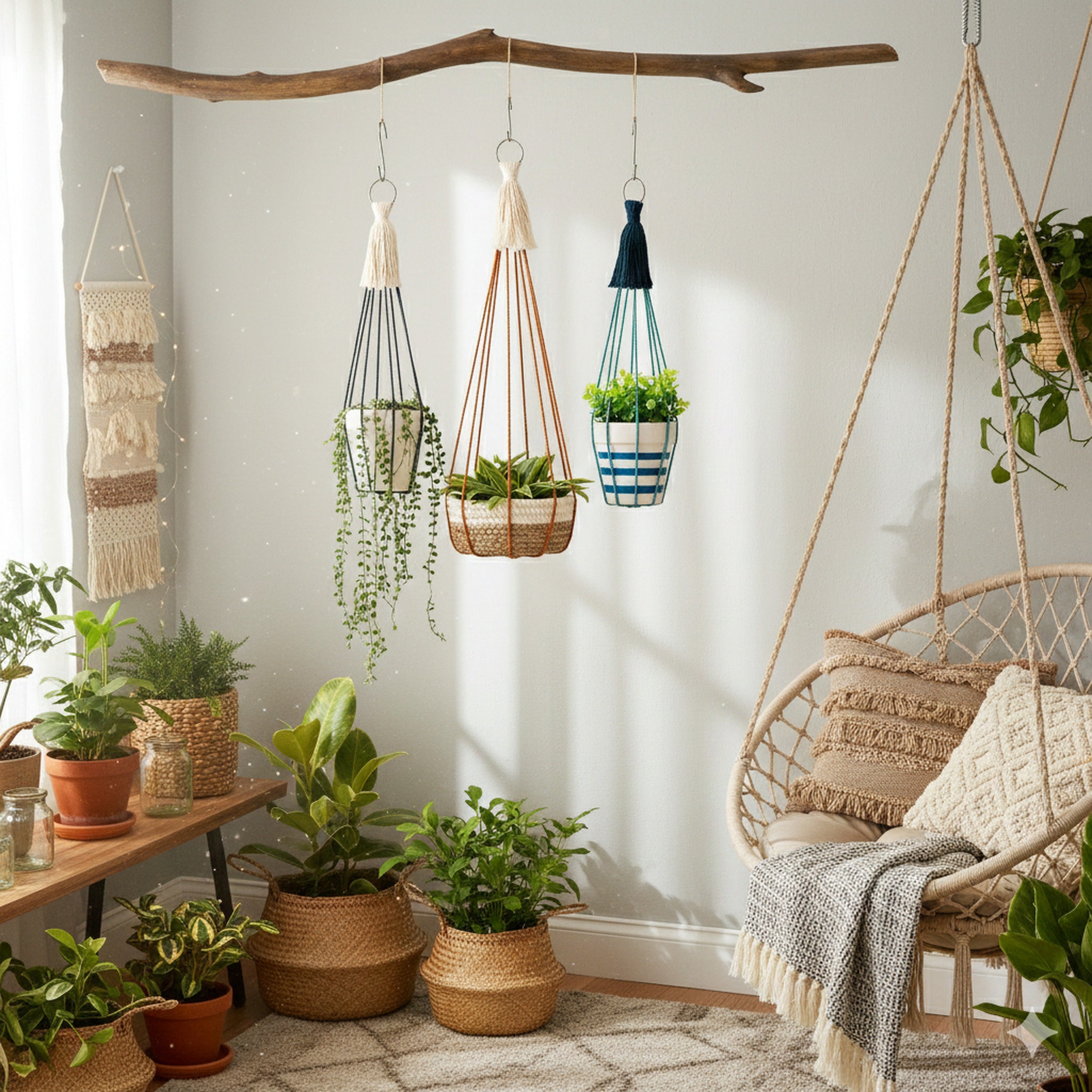 Macrame Plant Hanger macrame for house plant hanger and decor I64