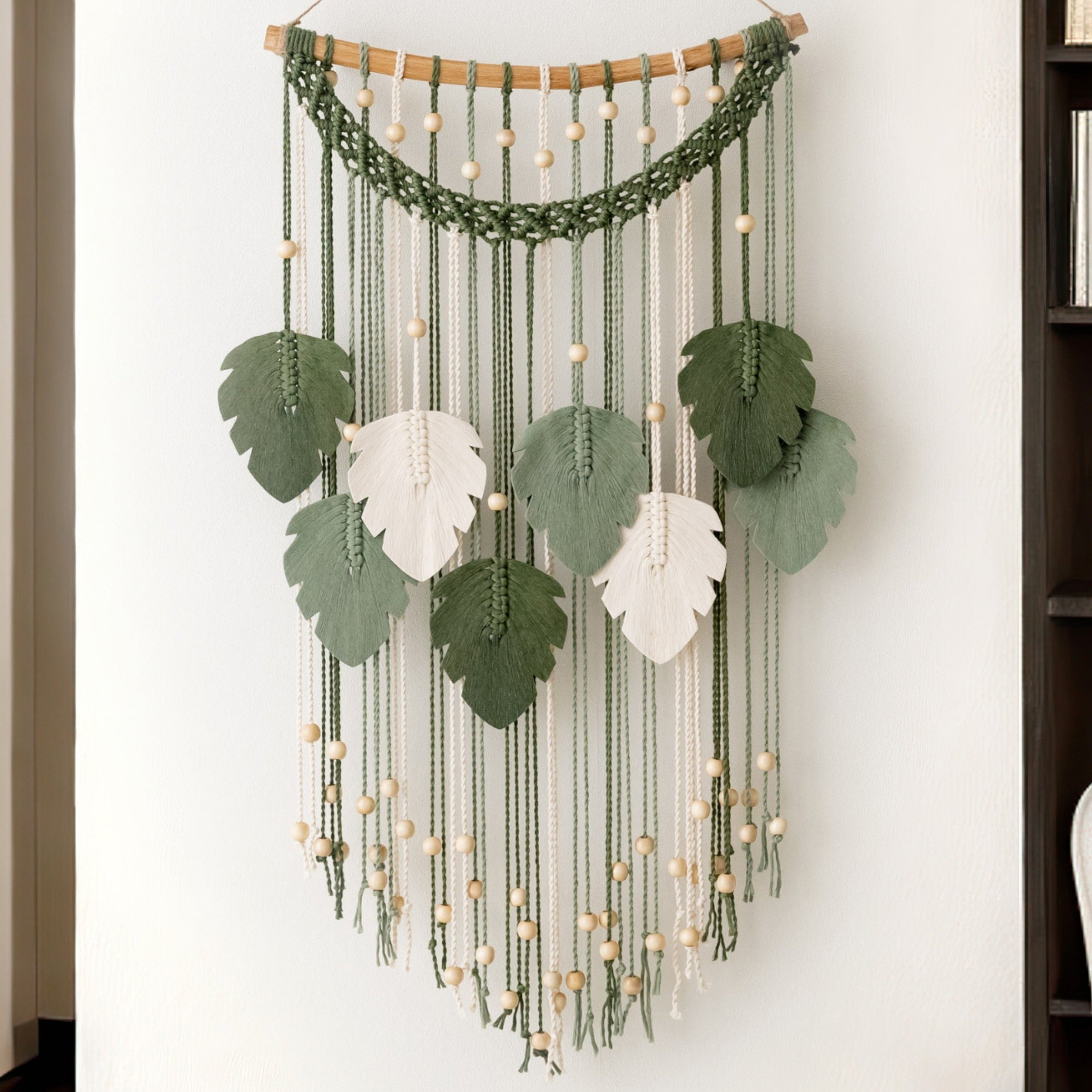 Macrame Wall Hanging Easy – Raindrop Leaf Decor L22