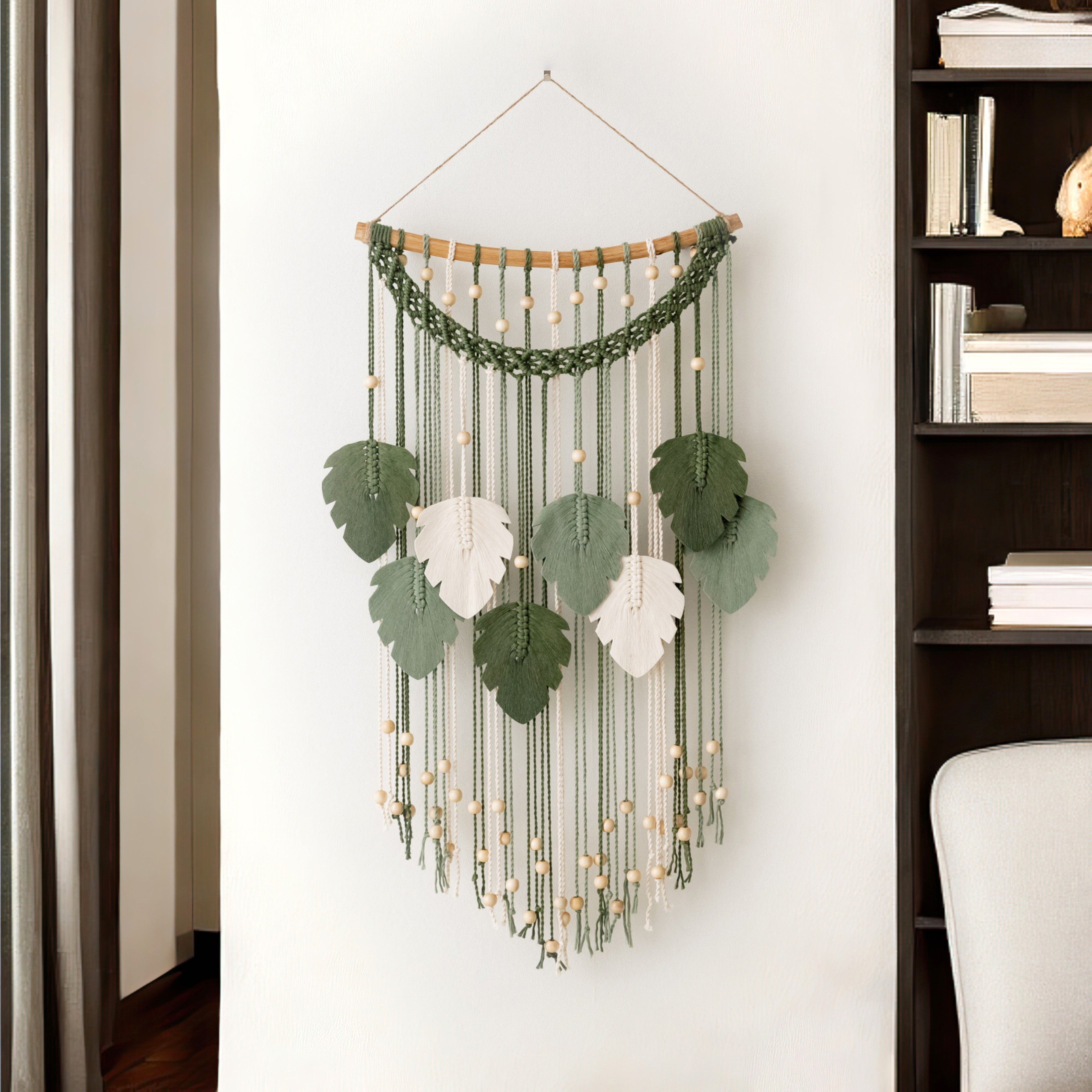 Macrame Wall Hanging Easy – Raindrop Leaf Decor L22