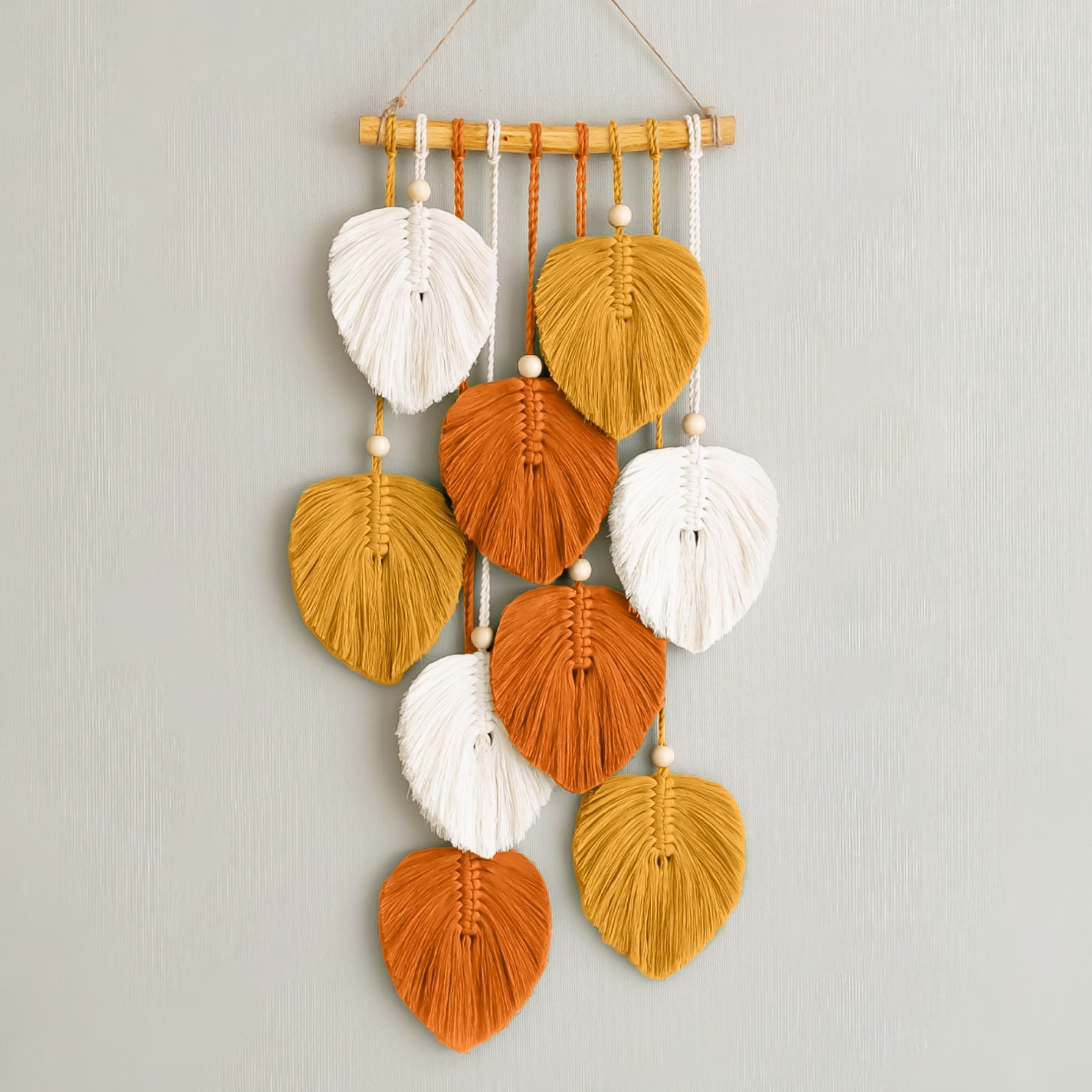 Macrame Leaf Wall Hanging macrame for Boho Wall Decor and Home Styling L40
