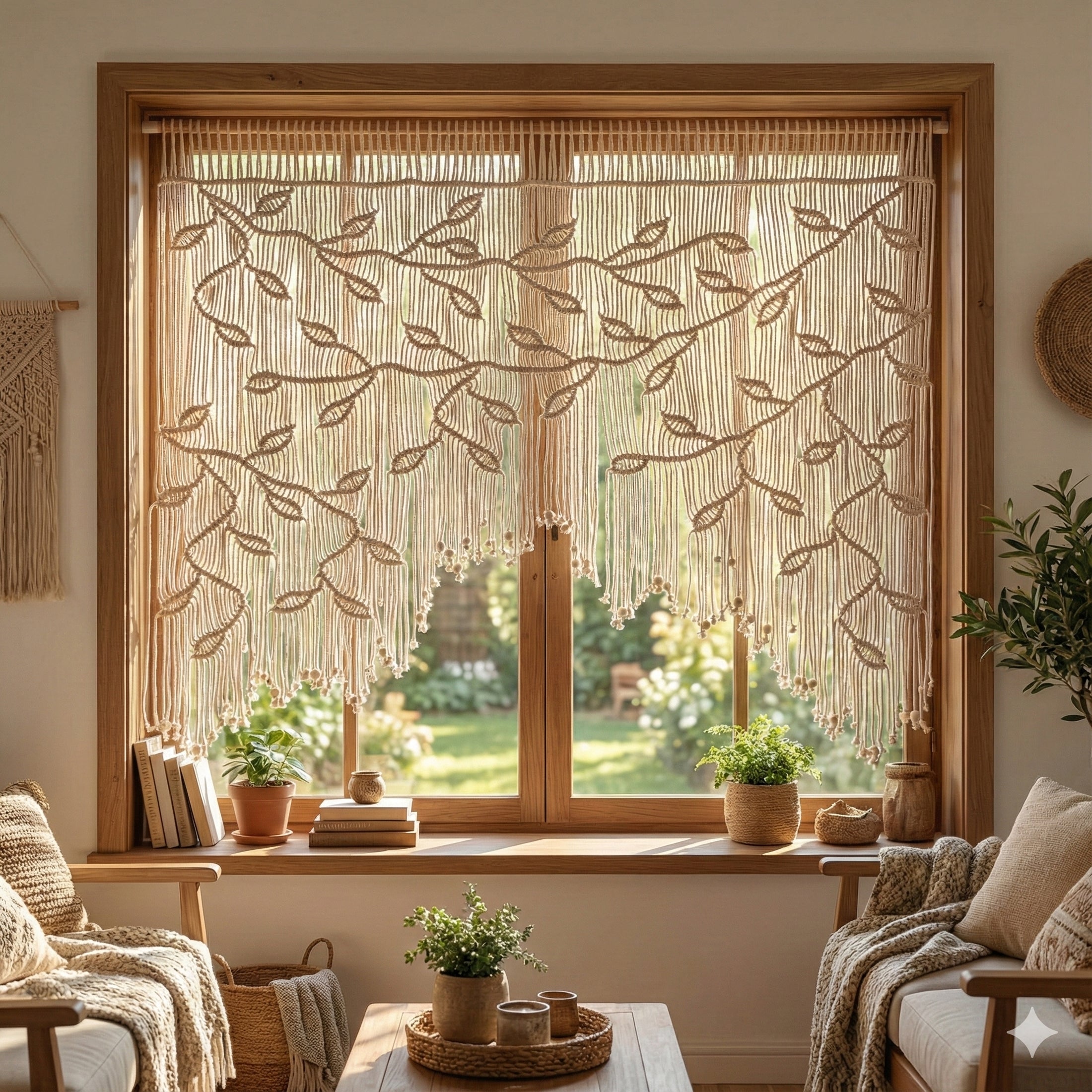 Macrame Curtain macrame cord for Boho Curtain and Wall Hanging C02