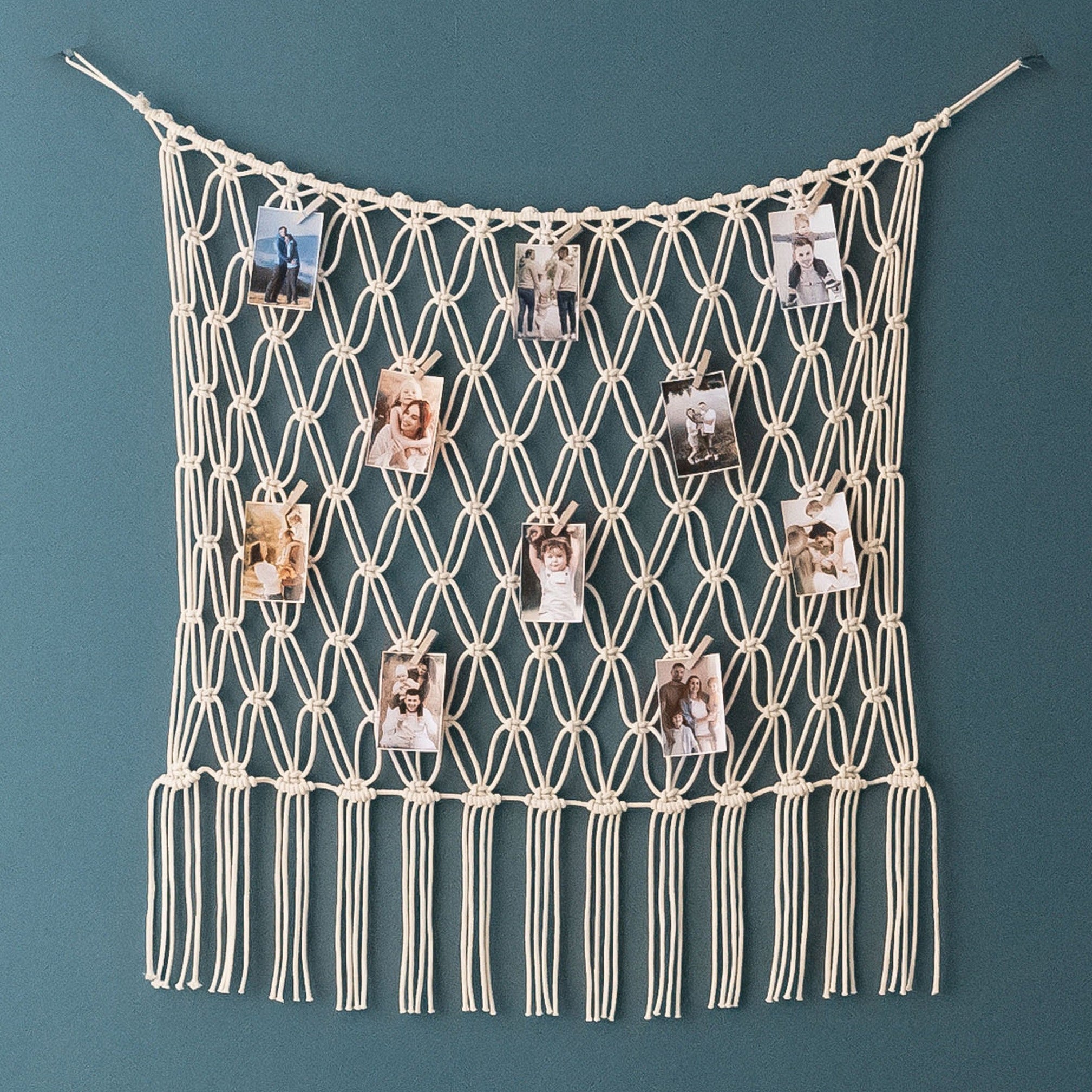 Macrame Photo Hanger macrame cord for Photo Wall Decor and Display I19