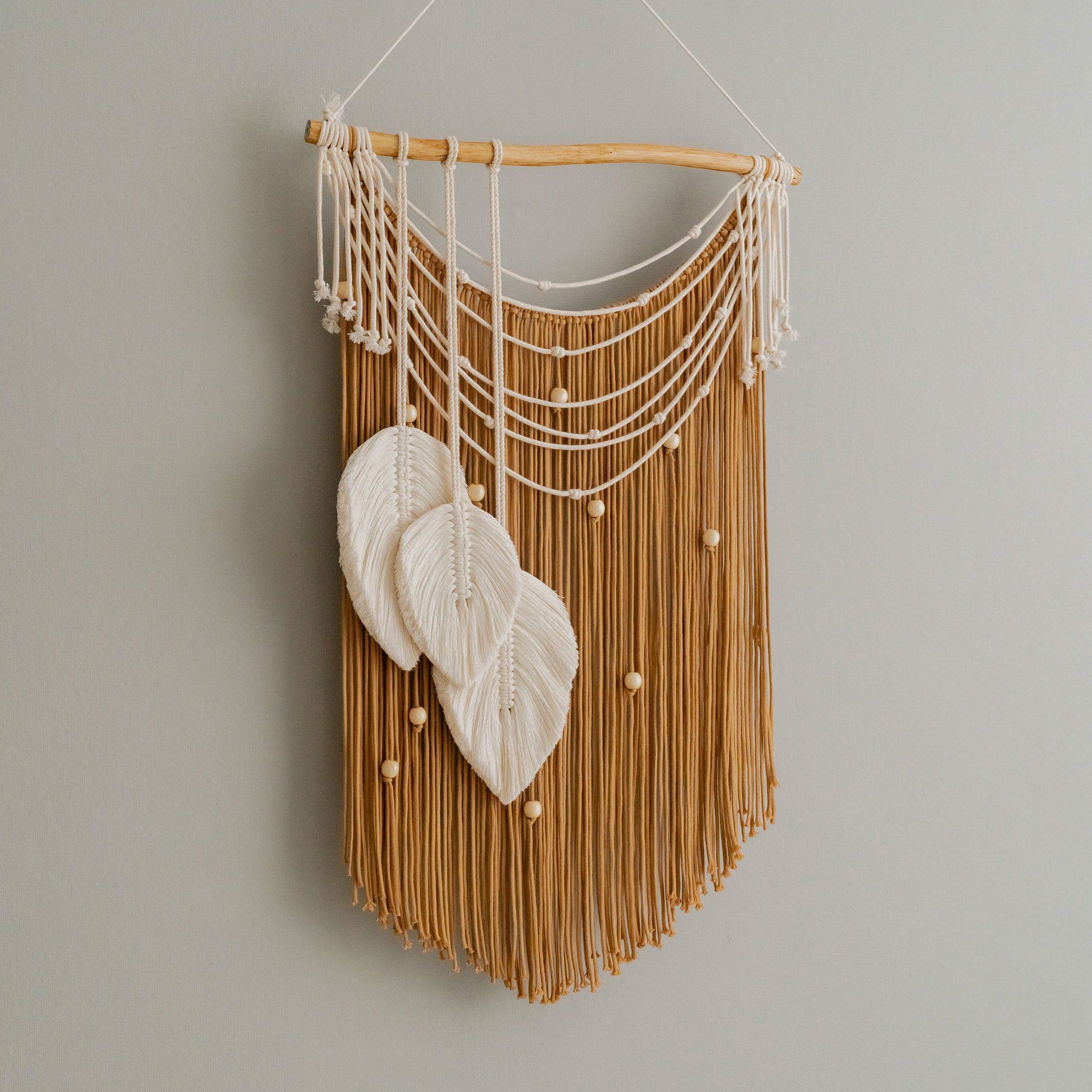Macrame Leaf Wall Hanging Macrame for Boho Wall Decor L42