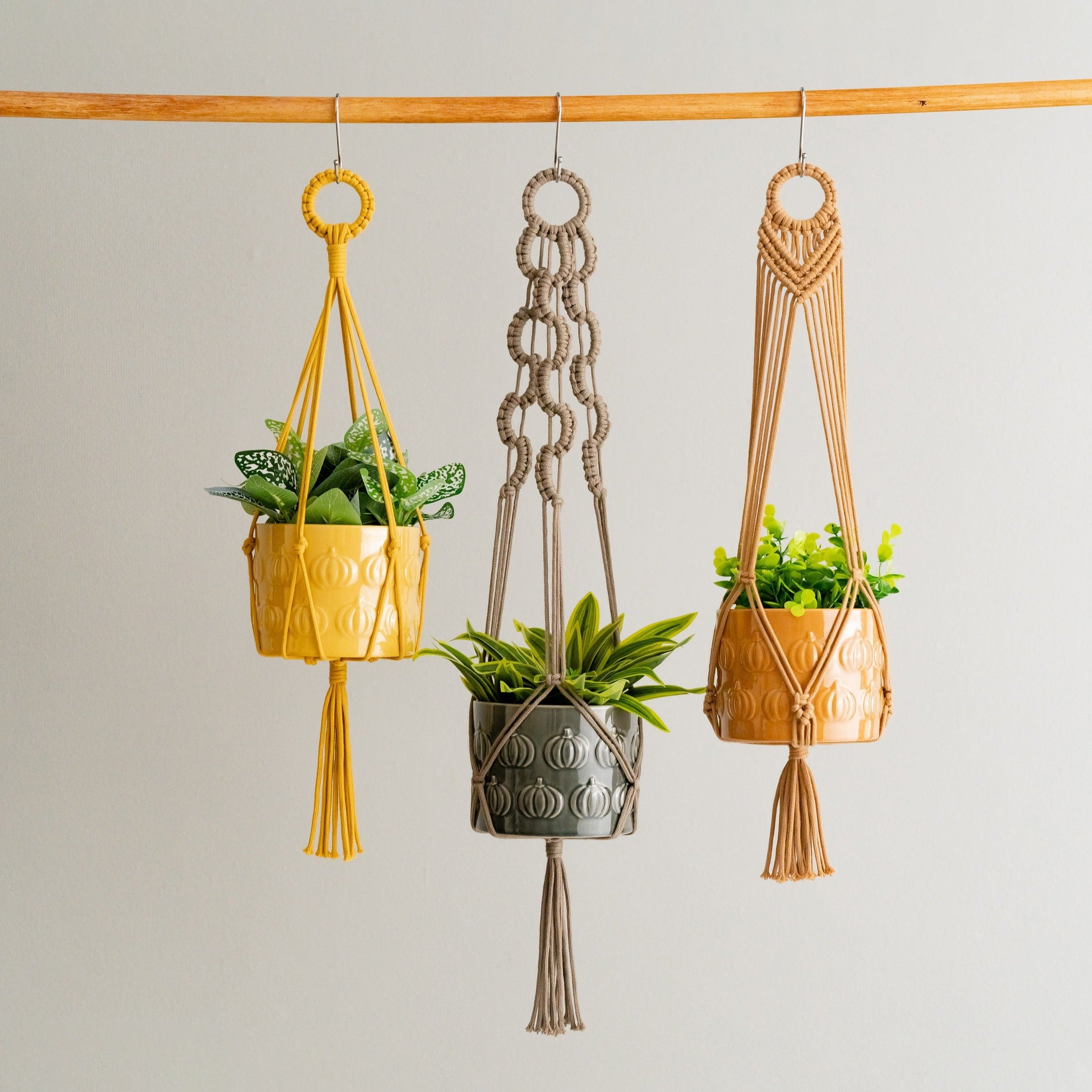 Macrame Plant Hanger For Natural Indoor Garden Decor