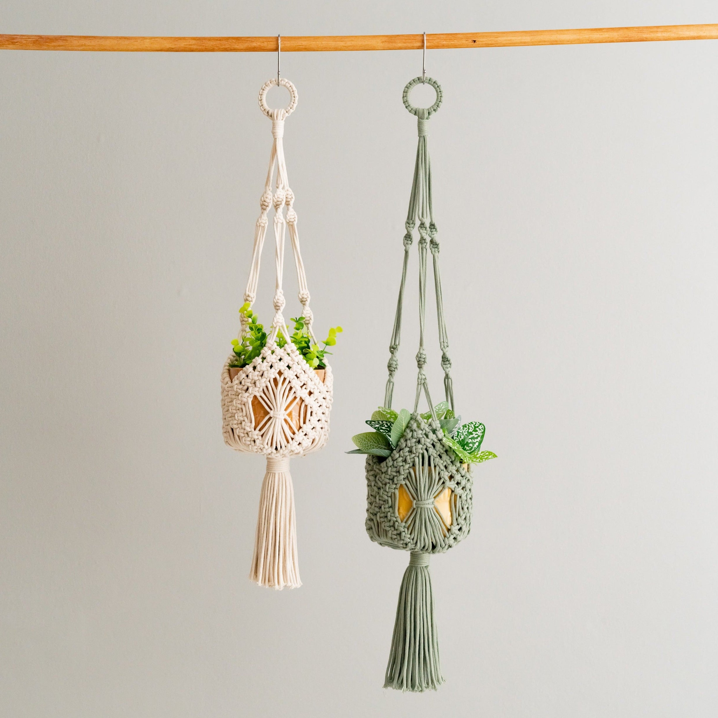 Boho Tassel Macrame Plant Hanger for Stylish Garden Decor