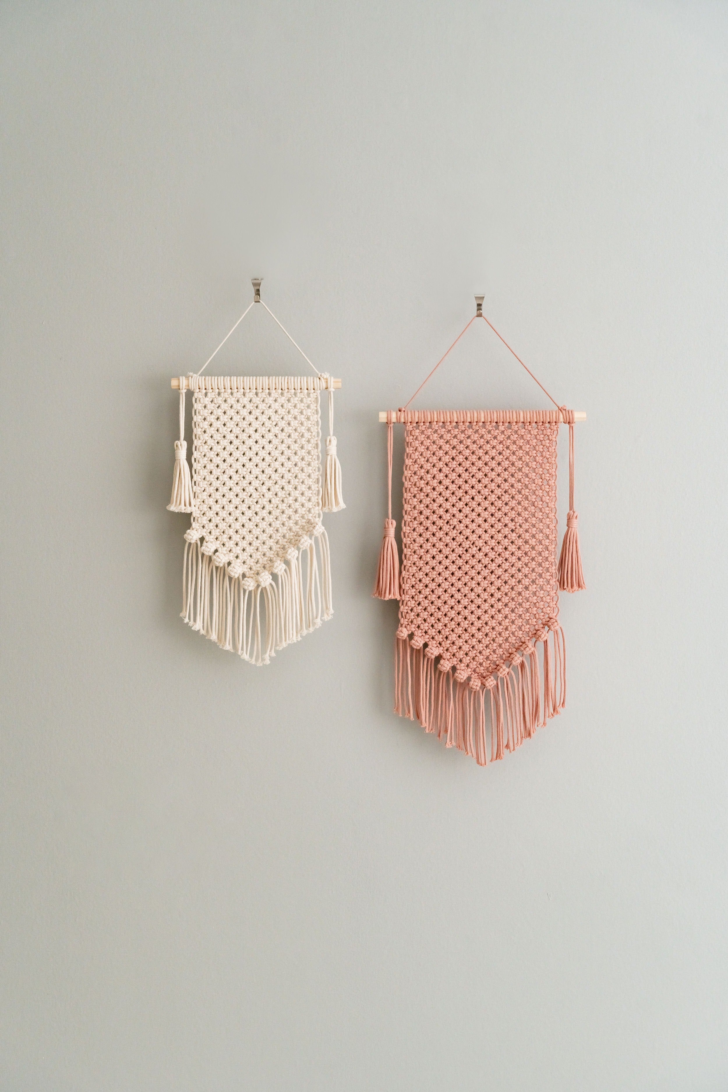 Handmade Macrame Earring Holder – Jewelry Wall Organizer I52