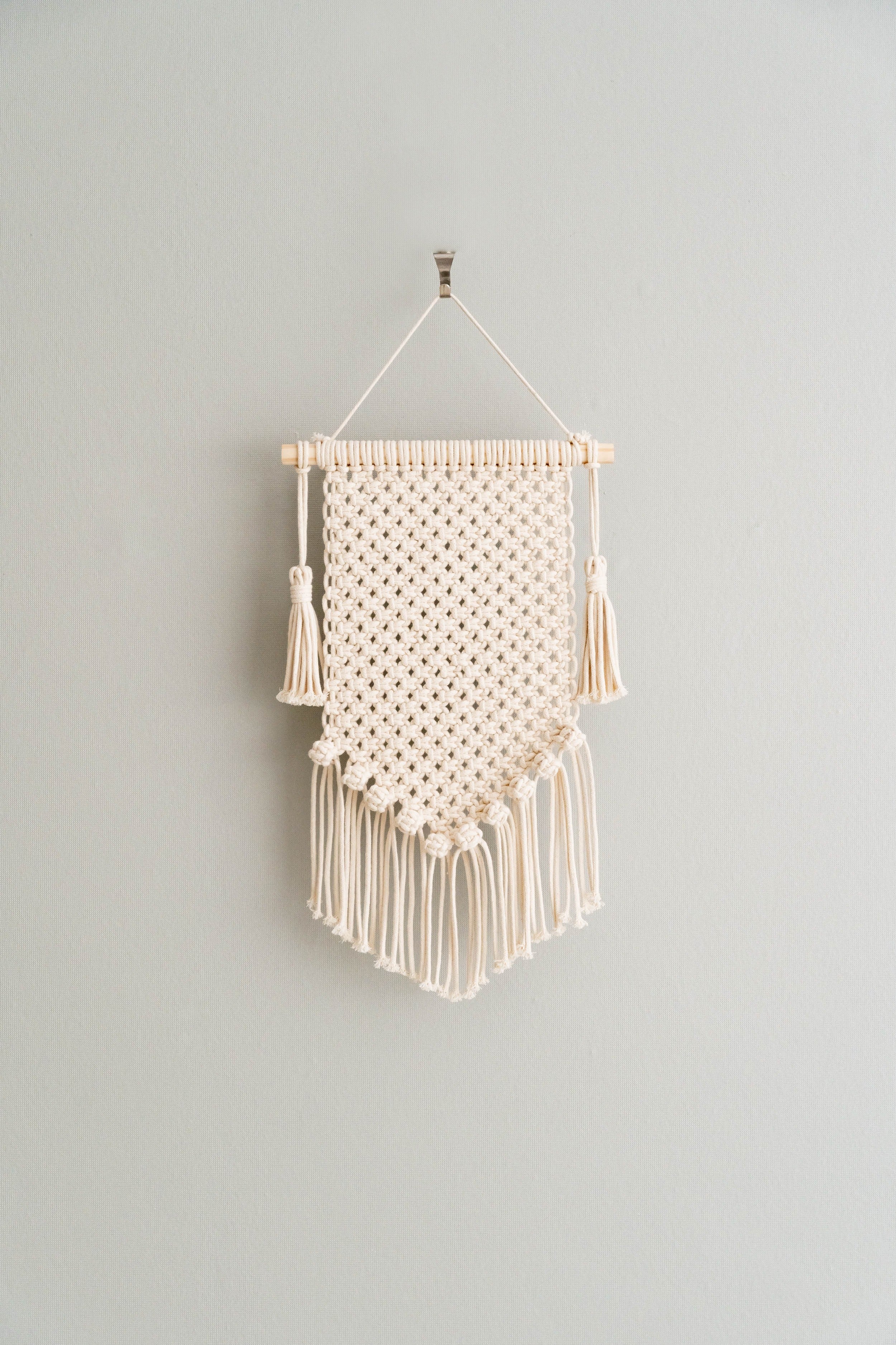 Handmade Macrame Earring Holder – Jewelry Wall Organizer I52