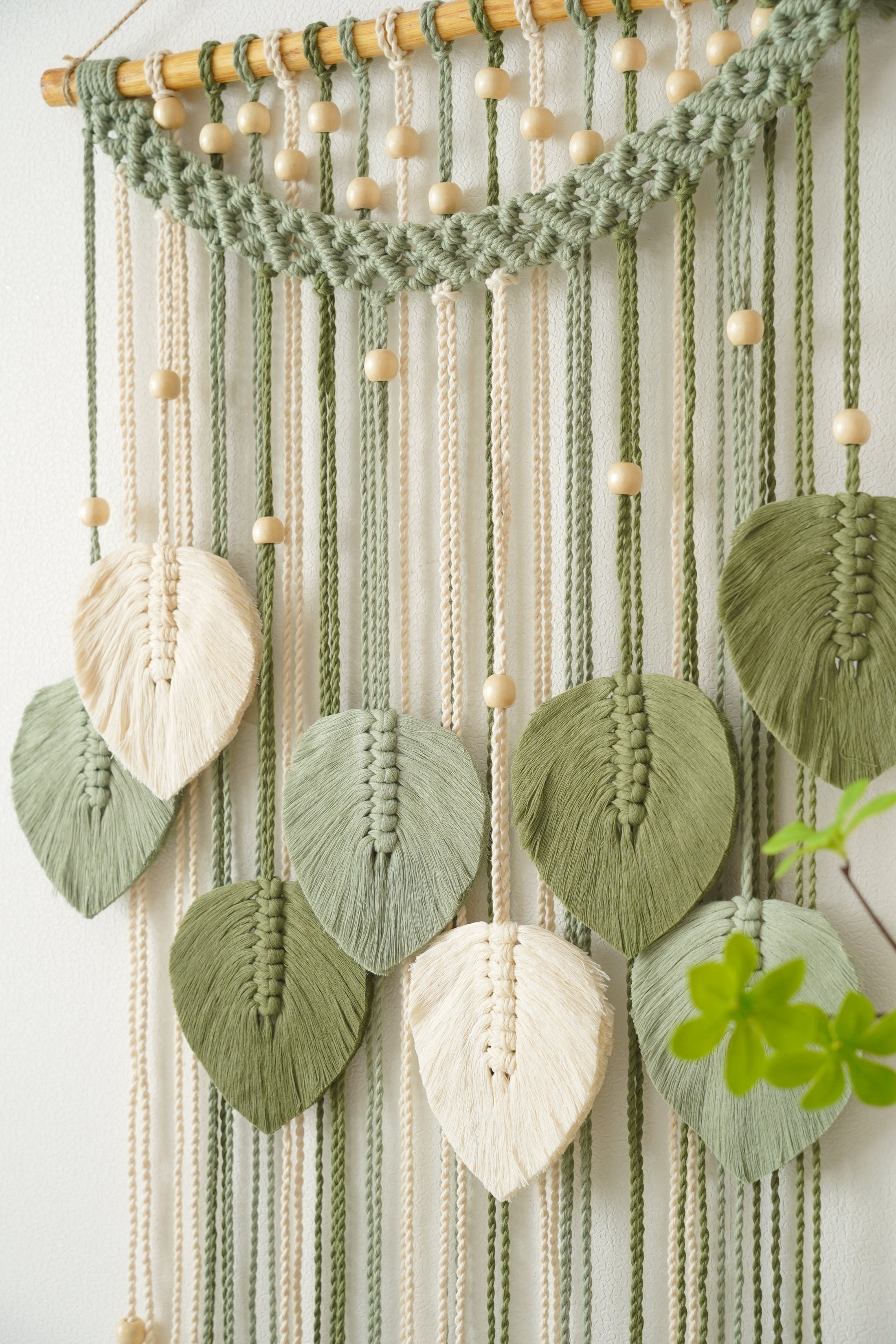 Macrame Wall Hanging Easy – Raindrop Leaf Decor L22