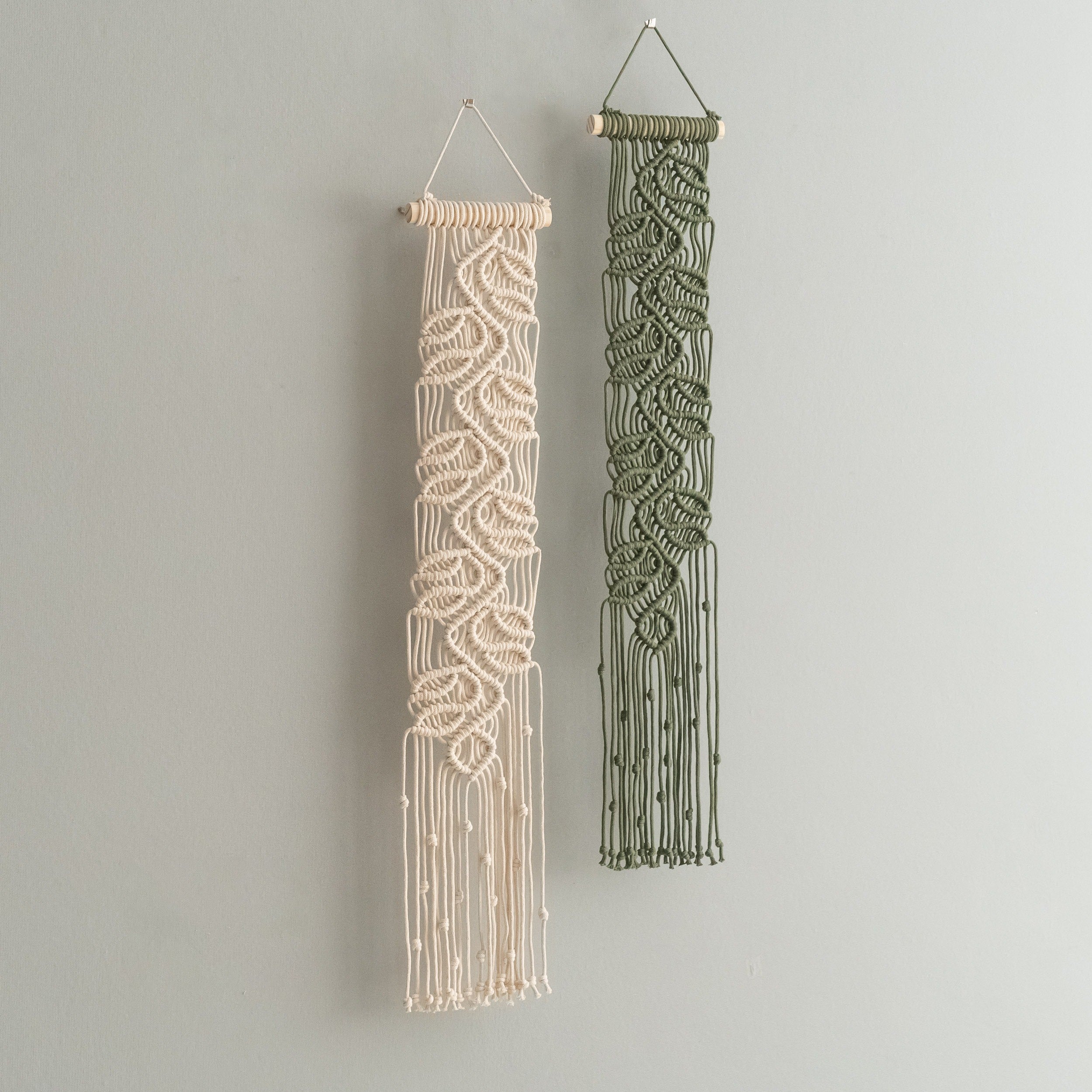 Macrame Leaf Vine Wall Hanging Kit – DIY Home Decor for Beginners K29