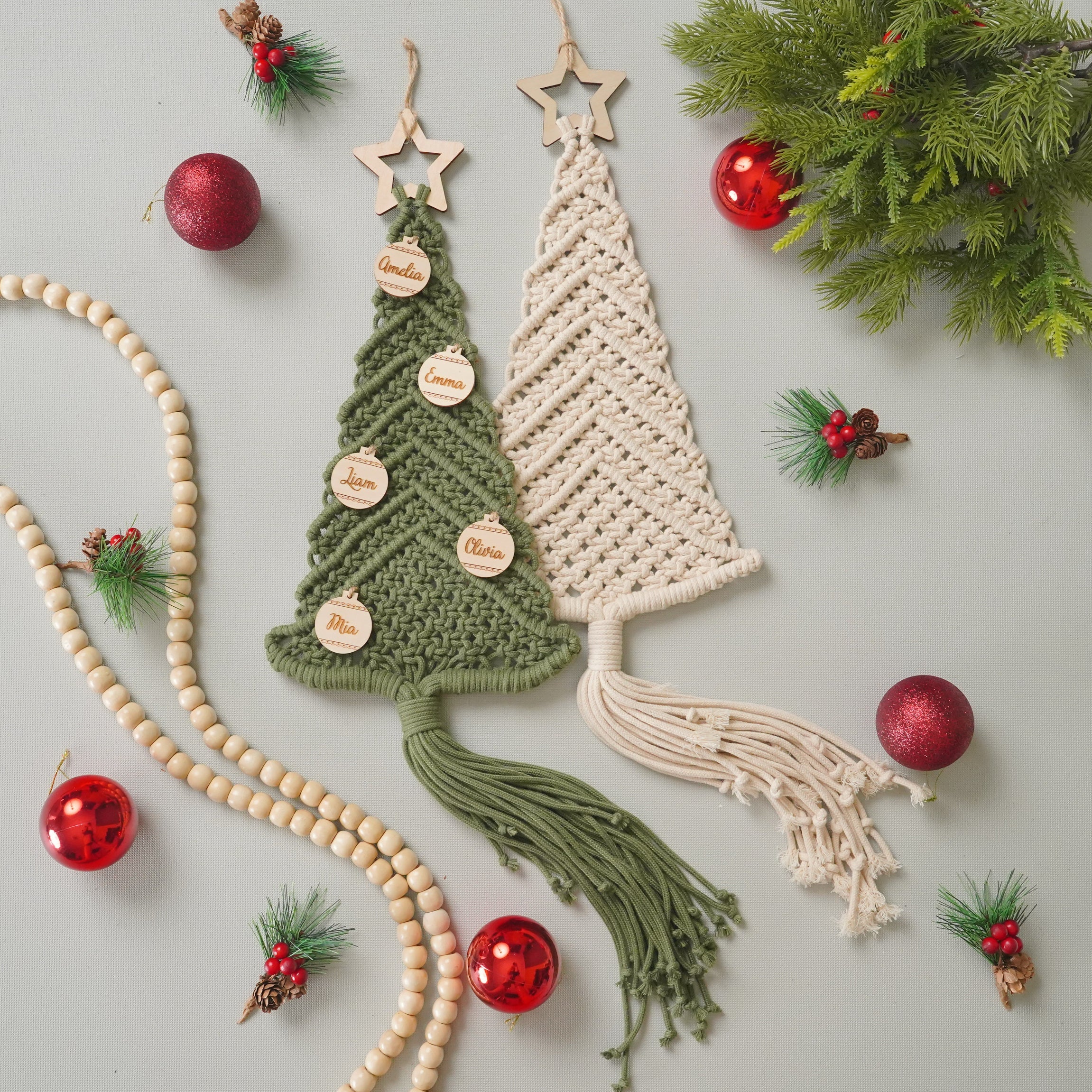 Macrame Christmas Tree Pattern for Christmas Craft DIY and Decor P52