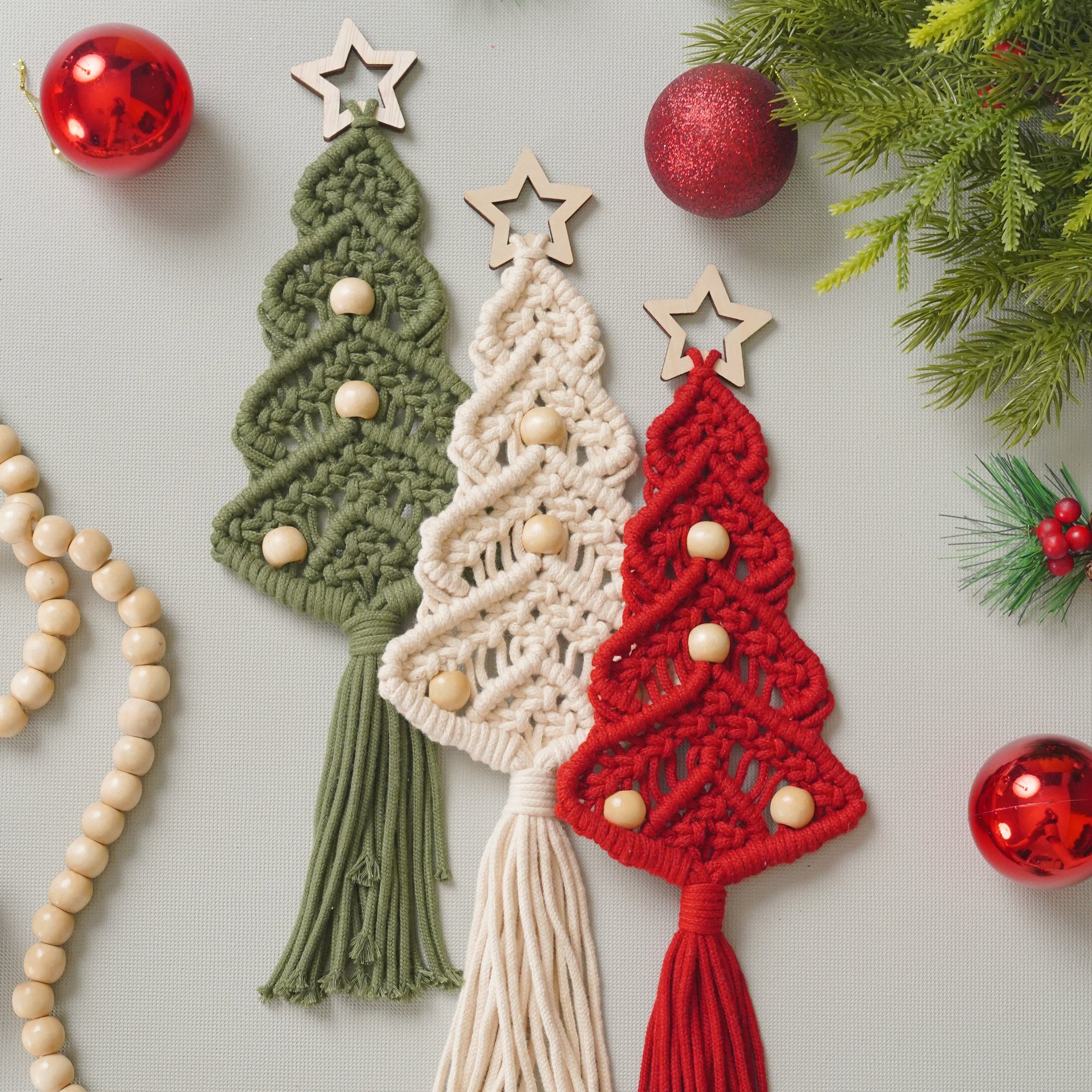 Macrame Christmas Tree Pattern for Christmas Macrame Decor and DIY P54
