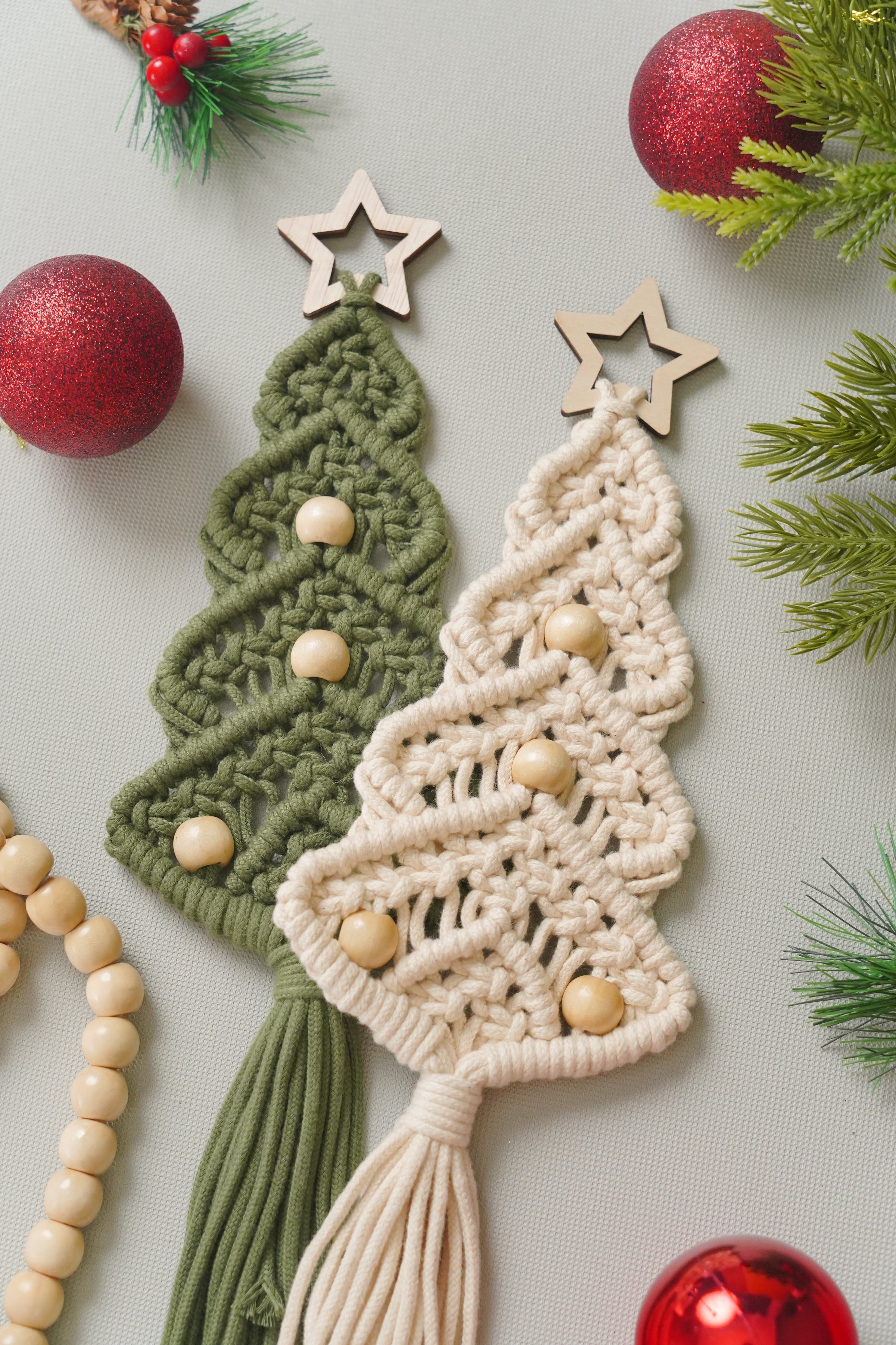 Macrame Christmas Tree Pattern for Macrame Pattern and Boho Decor P54