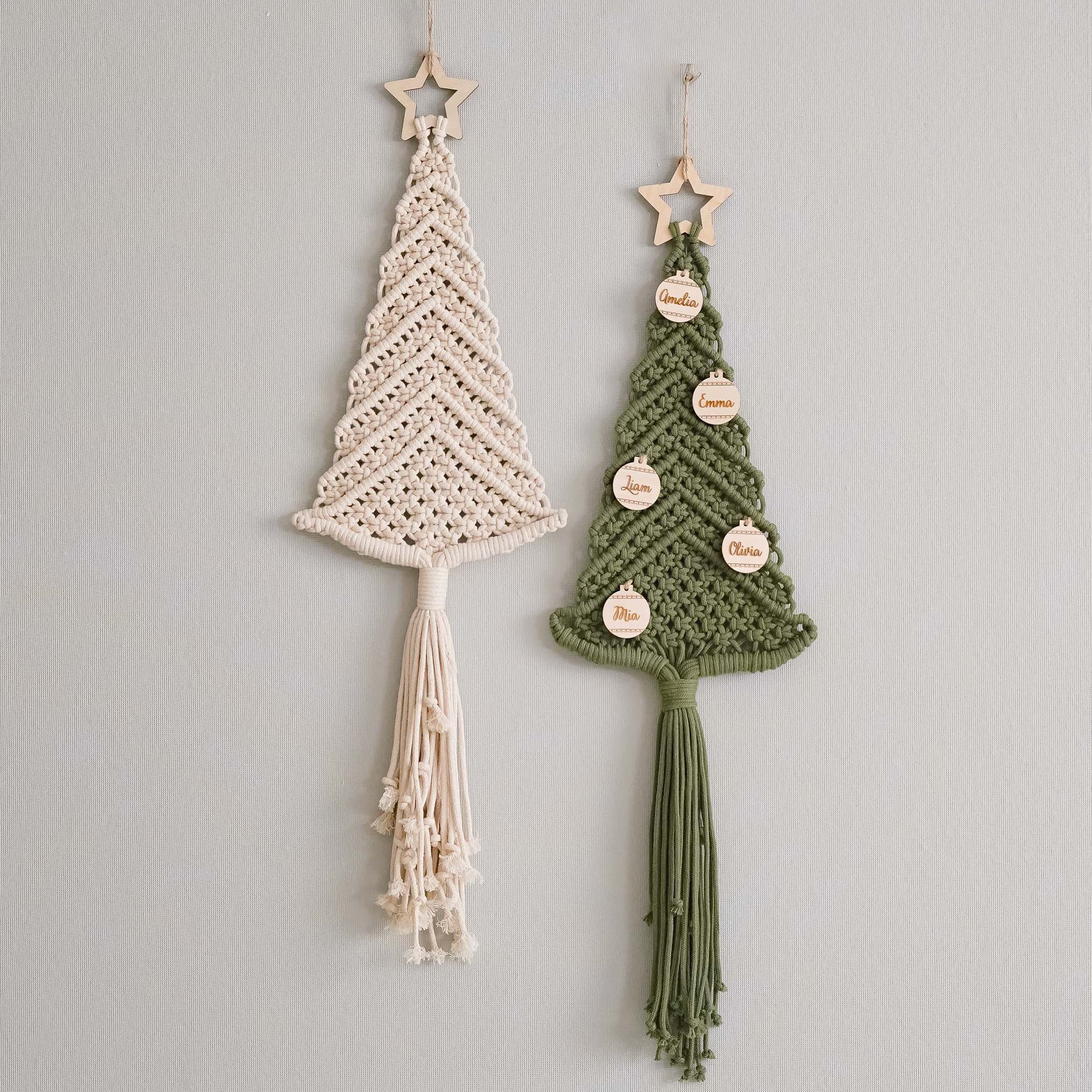Macrame Christmas Tree Pattern for Christmas Craft DIY and Decor P52