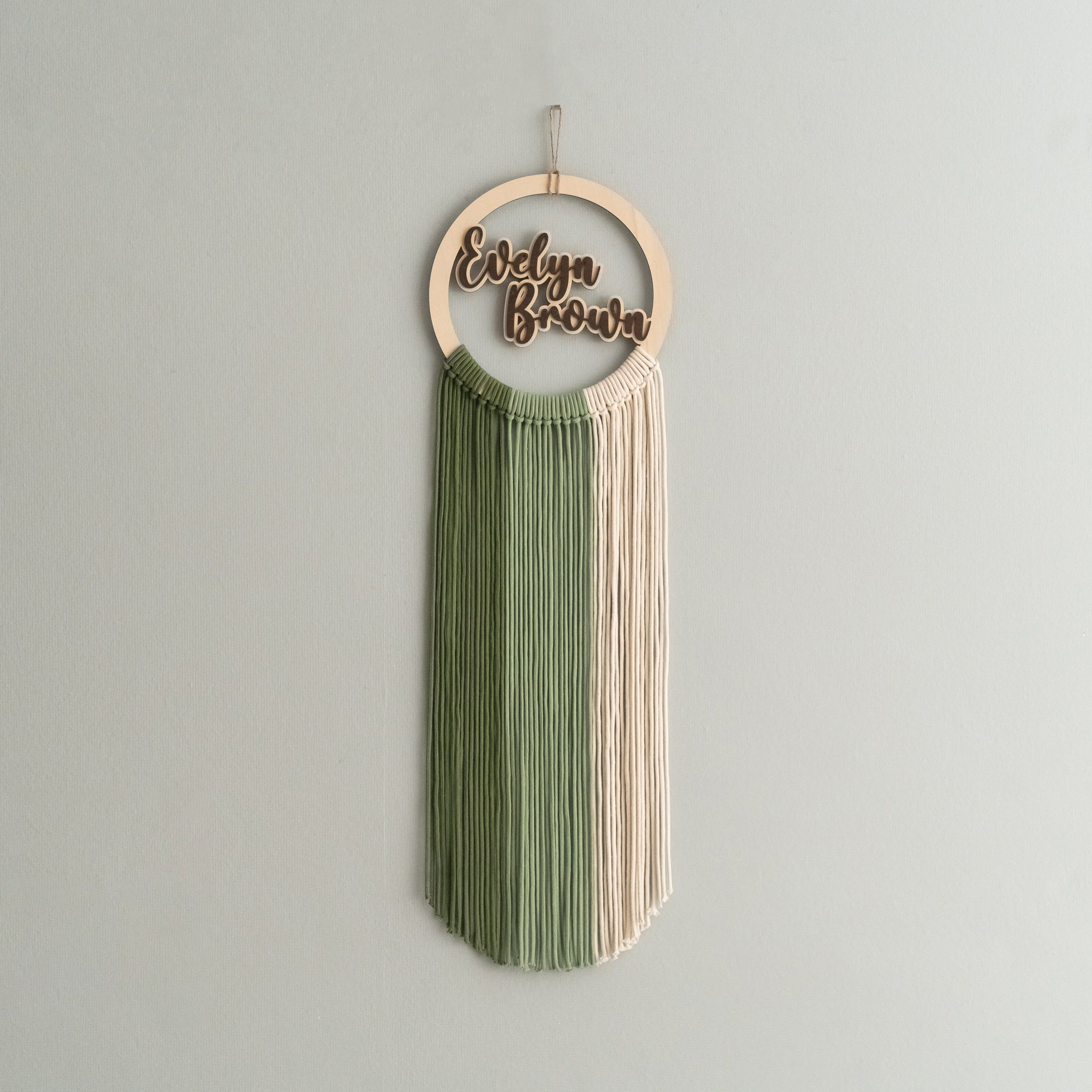 Personalized Name Sign Macrame Wall Hanging for Baby Nursery Decor V94