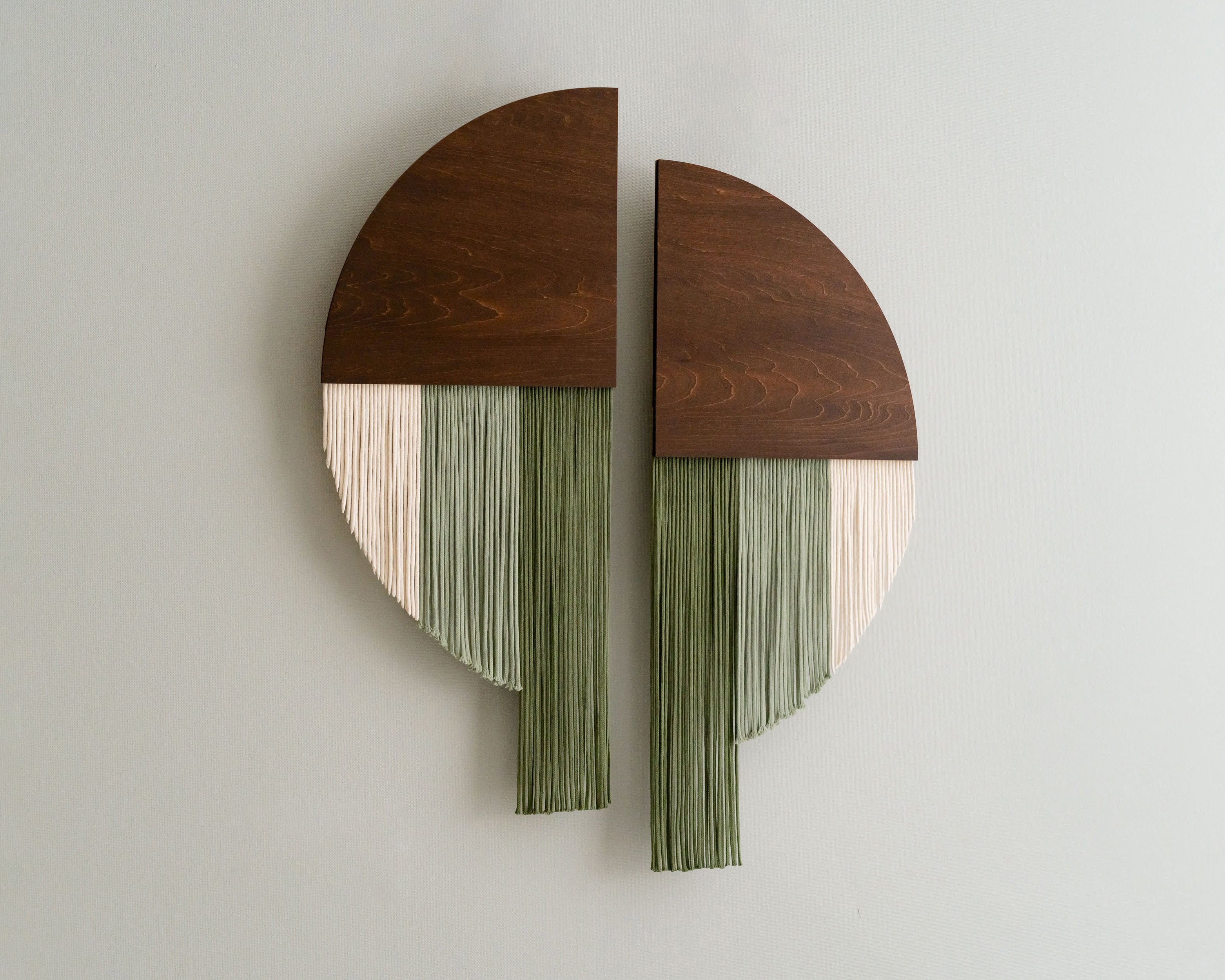 Modern Wall Hanging - Soulmate Wall Hanging in Fiber Art V65