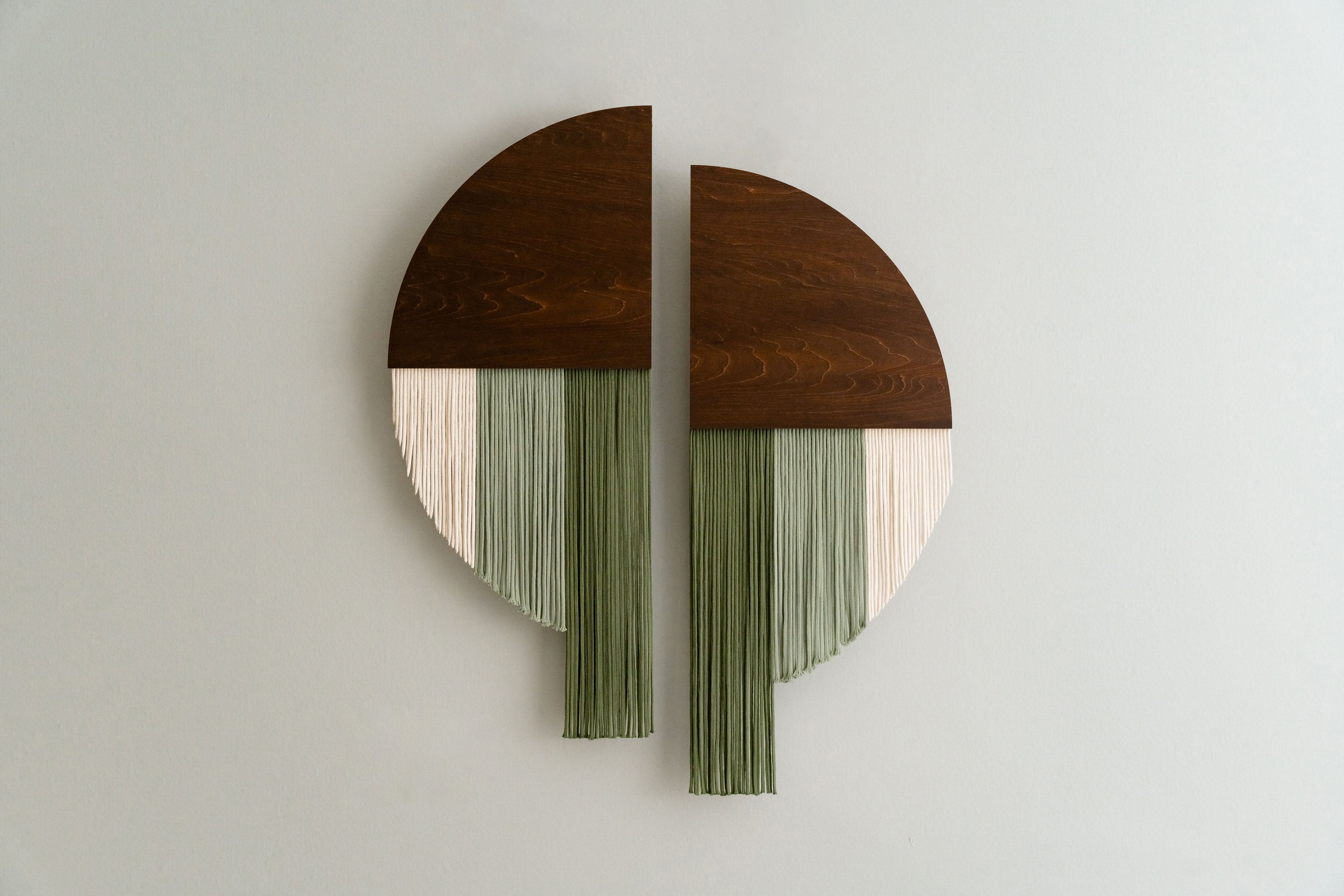Modern Wall Hanging - Soulmate Wall Hanging in Fiber Art V65