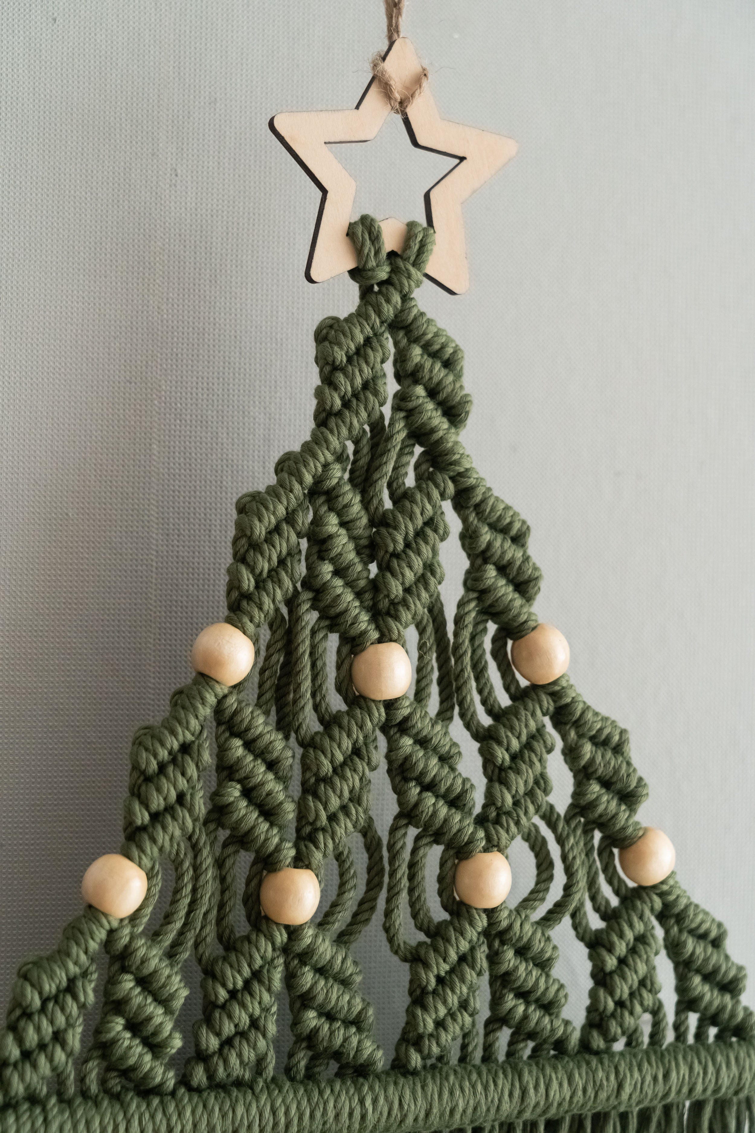 Macrame Christmas Tree Pattern Macrame for DIY Holiday Decor P20