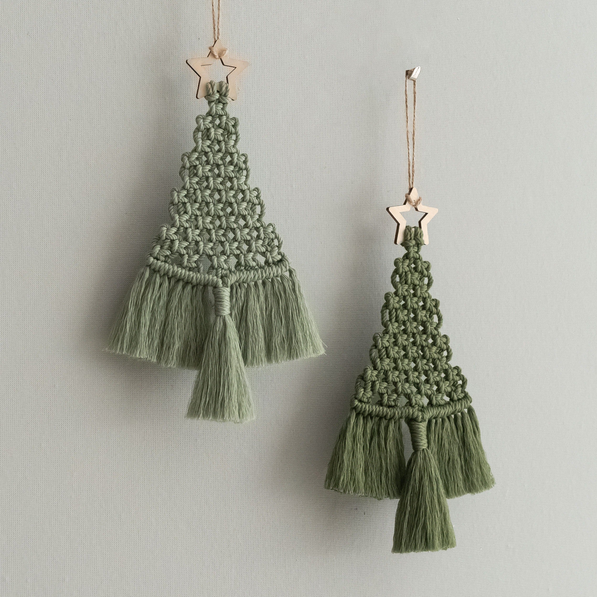 Macrame Christmas Tree Pattern for Easy Beginner DIY Crafts P19