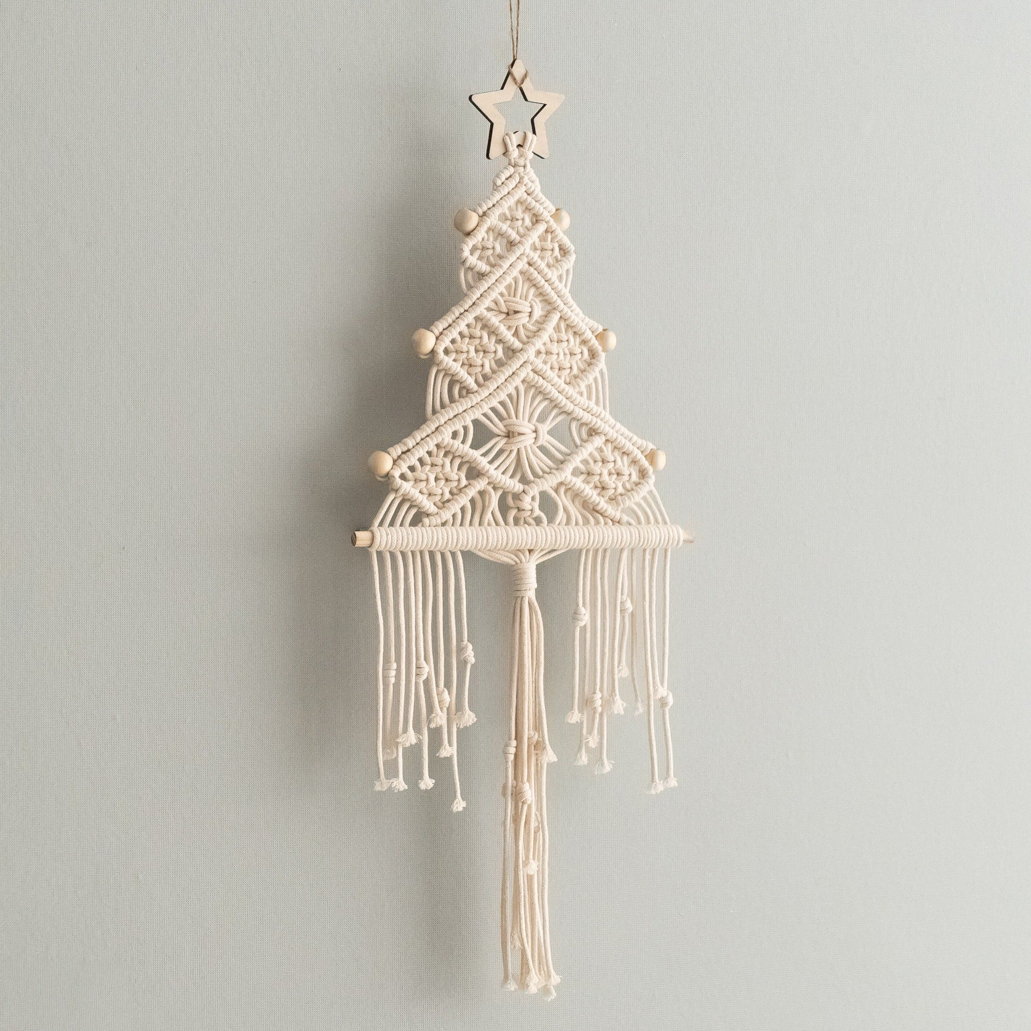 Macrame Christmas Tree Wall Hanging macrame for Christmas Wall Decor X32