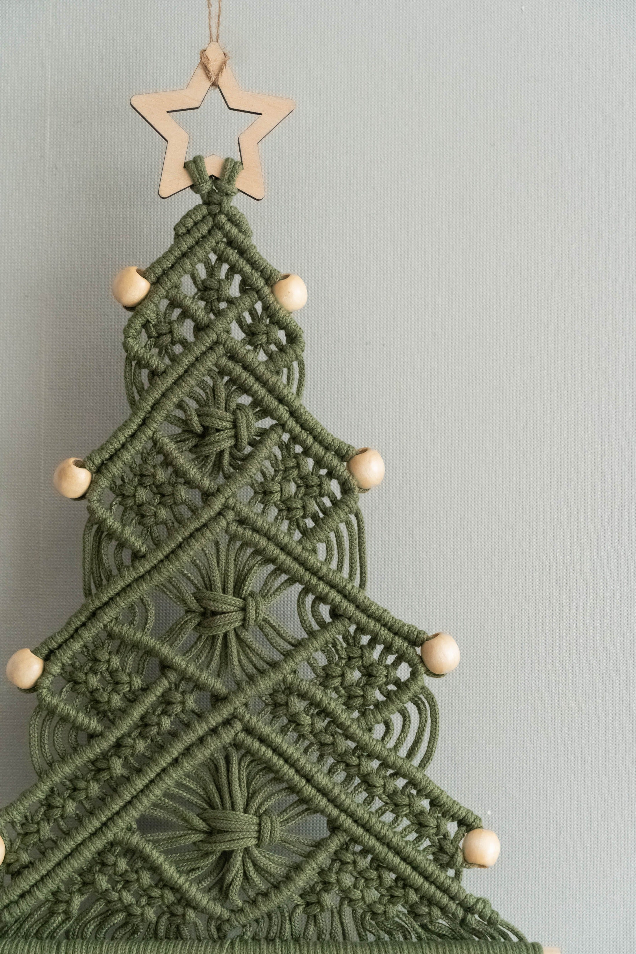 Macrame Christmas Tree Wall Hanging macrame for Christmas Wall Decor X32