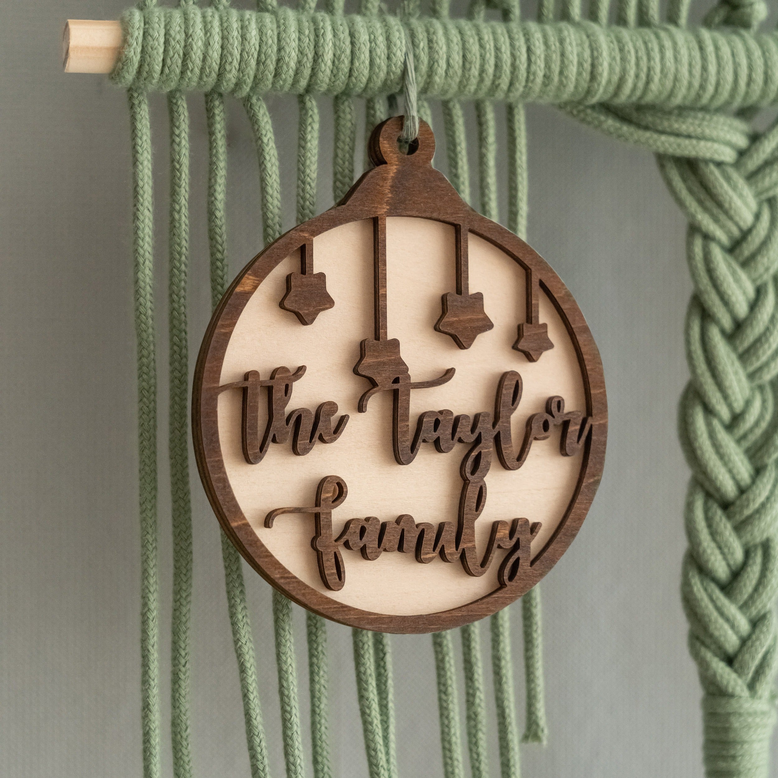 Braided Macrame Christmas Tree – Personalized Boho Wall Hanging X61