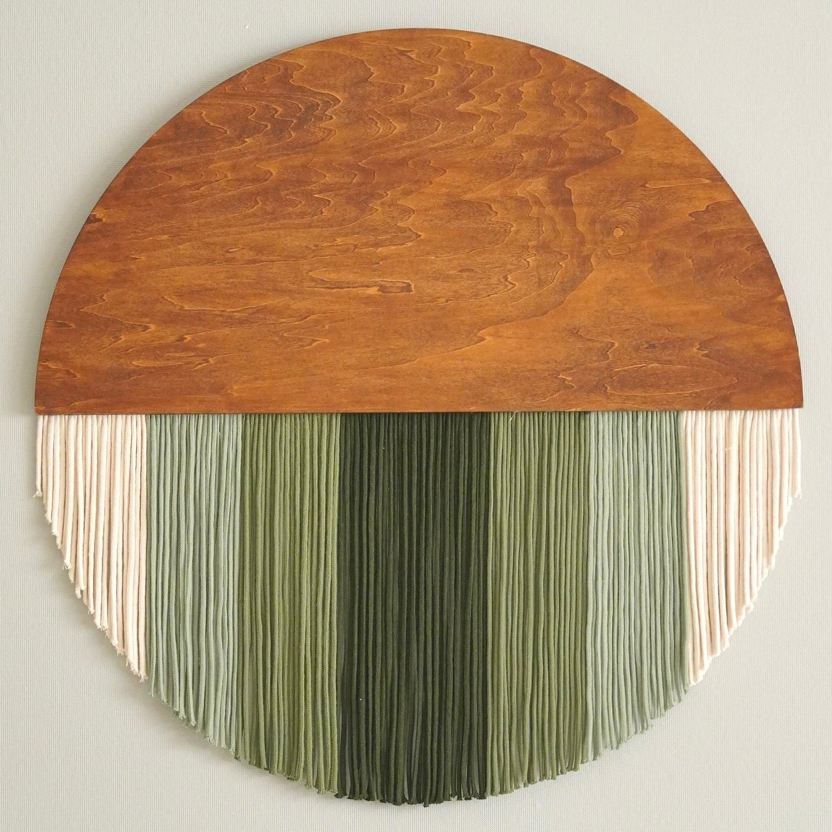 Lunar Memory Wall Hanging round wall decor for handmade macrame art V07