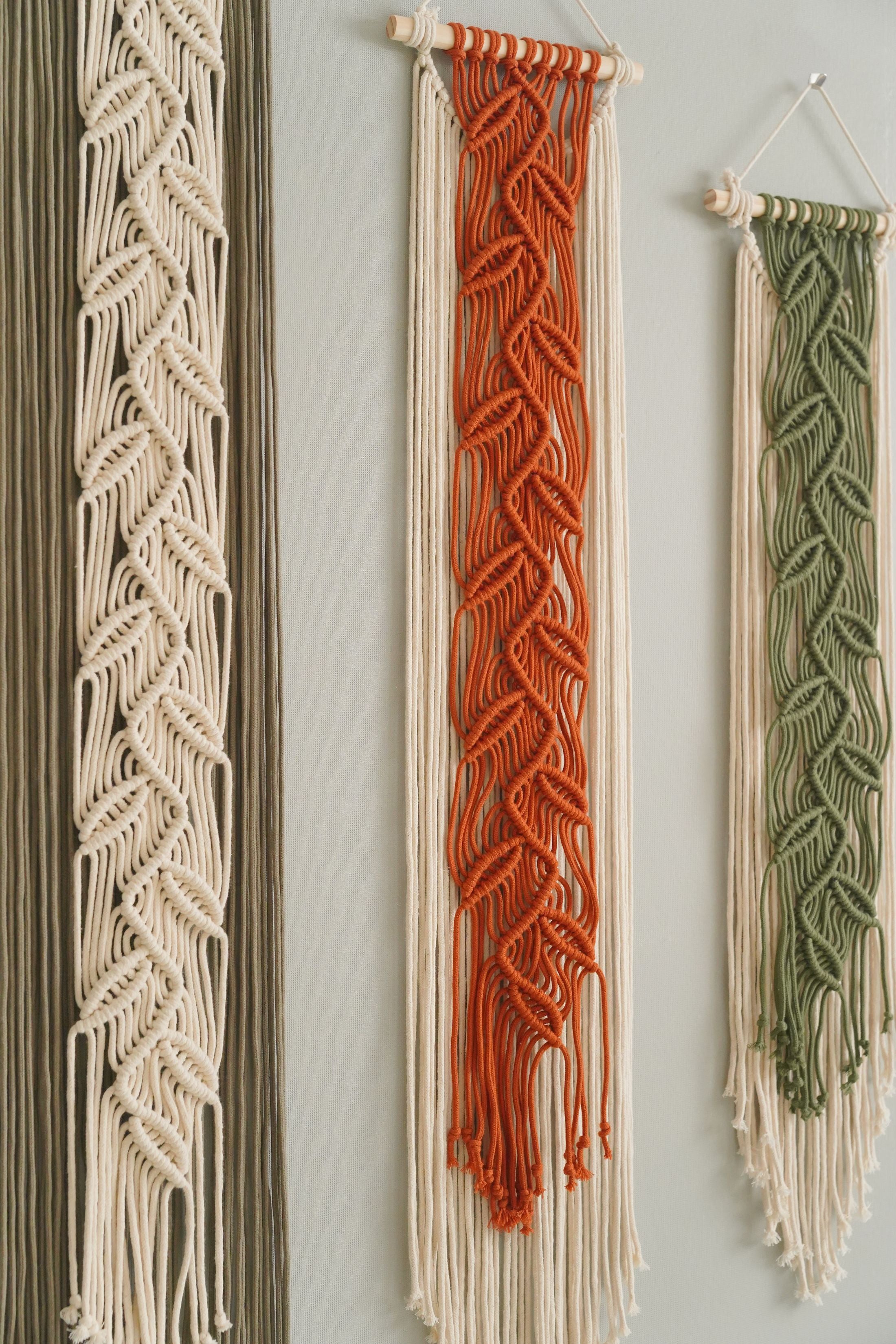 Macrame Leaf Wall Hanging Macrame for Boho and Minimal Decor V22