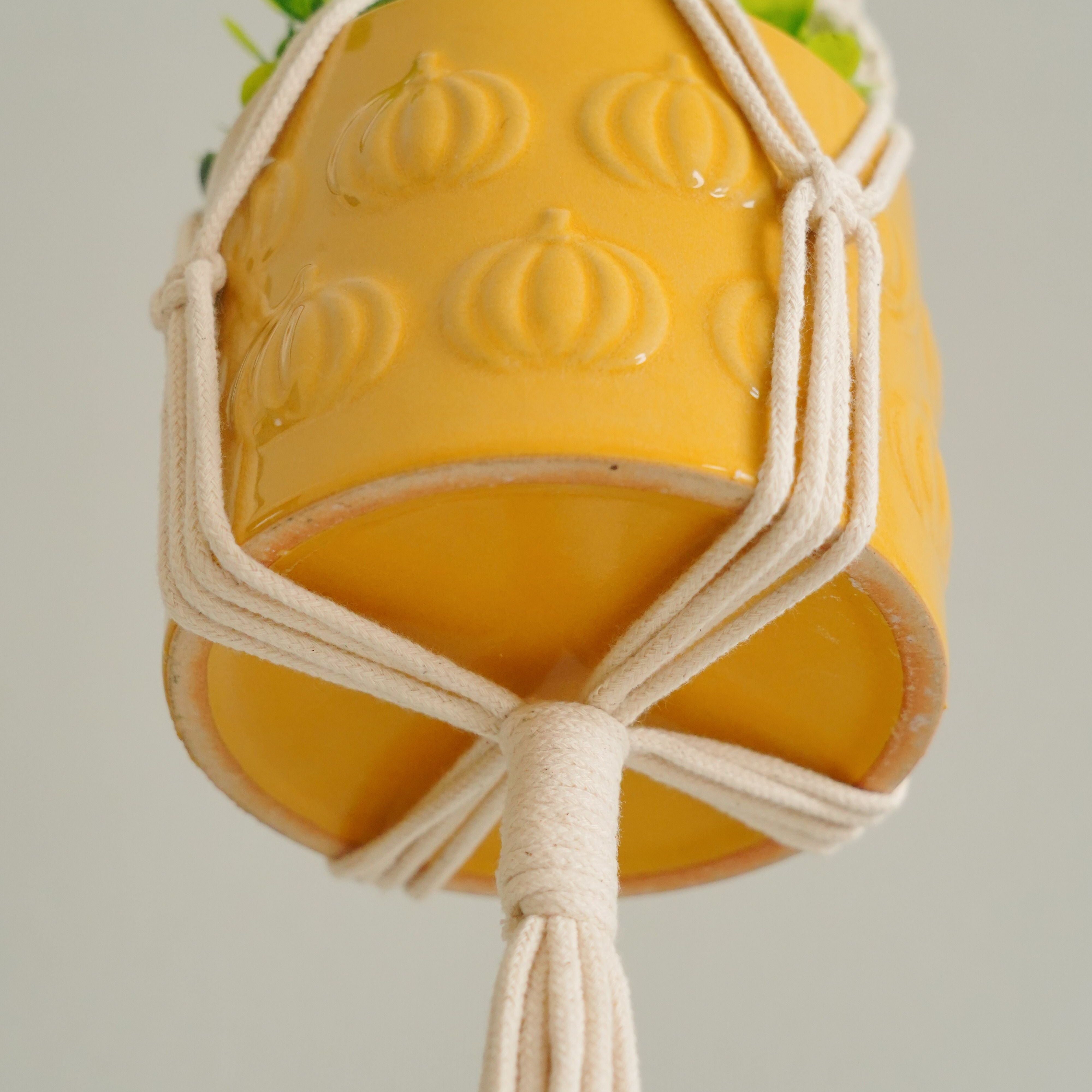 Macrame Plant Hanger – Cotton Cord Hanging Plant Holder P03