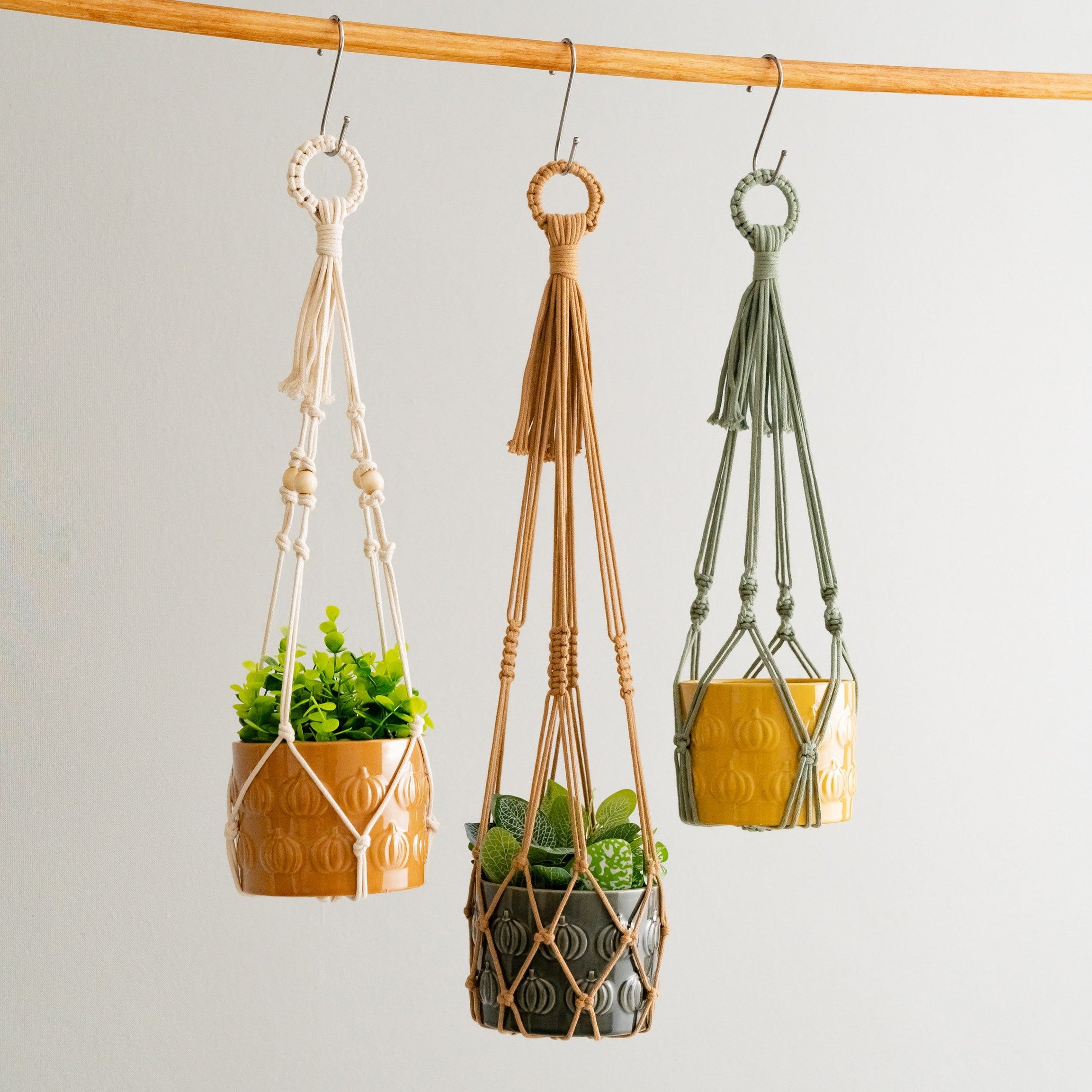 Macrame Plant Hanger macrame cord for indoor plant hanger and boho plant decor I57