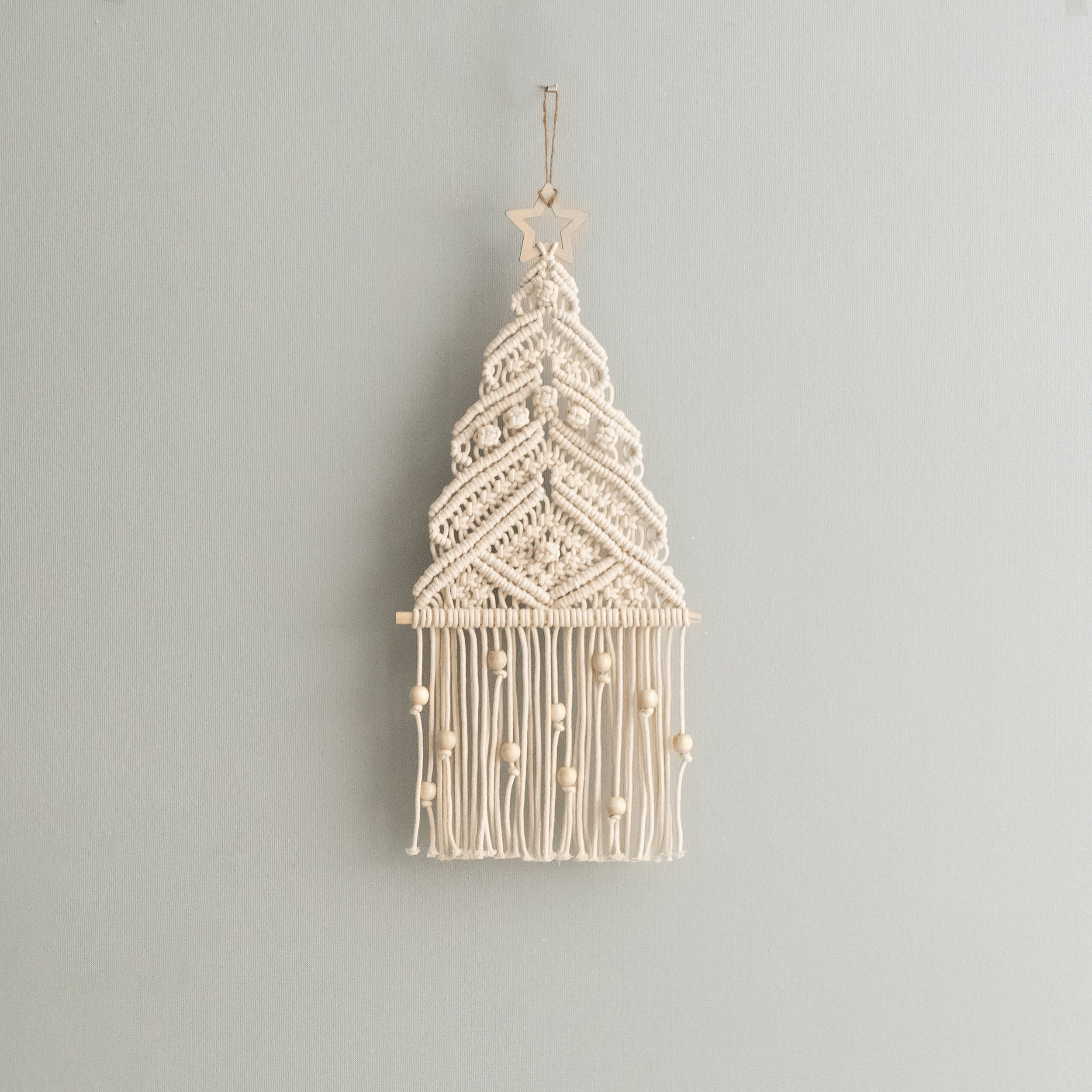 DIY Christmas Decorations – Cotton Cord Macrame Christmas Tree Kit K57